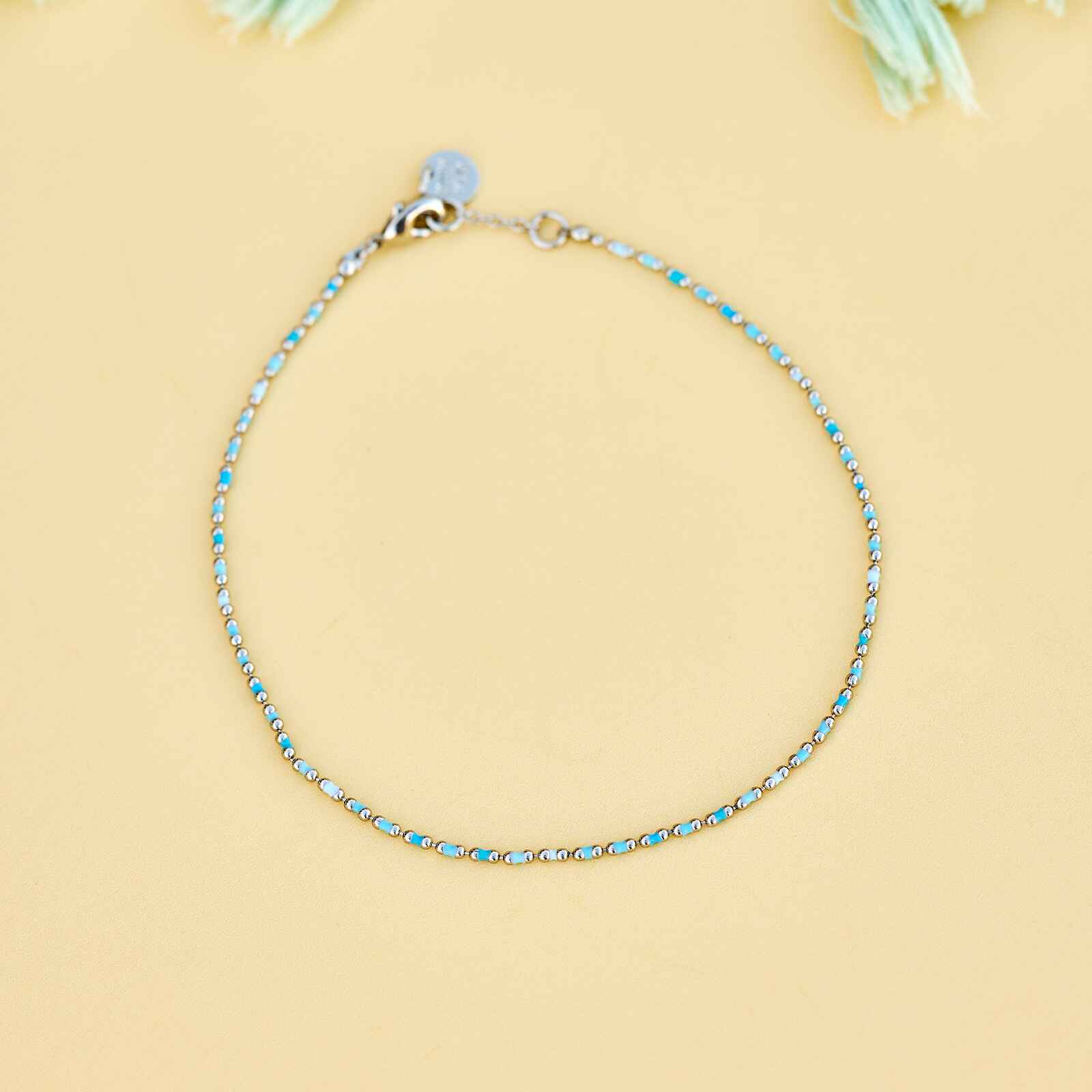 Dainty Enamel Chain Anklet