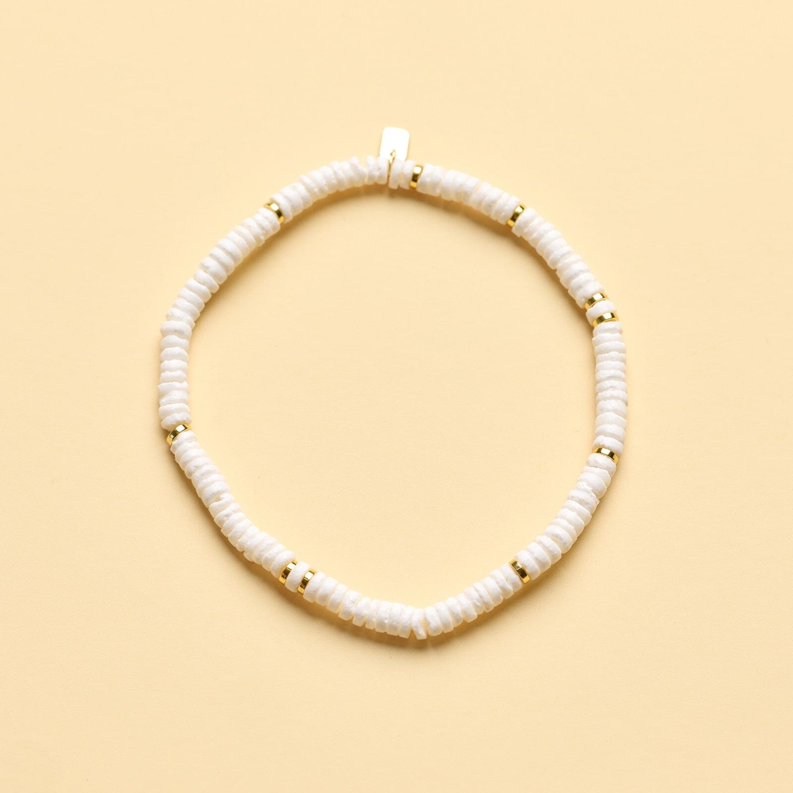 Sherbet Puka Shell Stretch Anklet