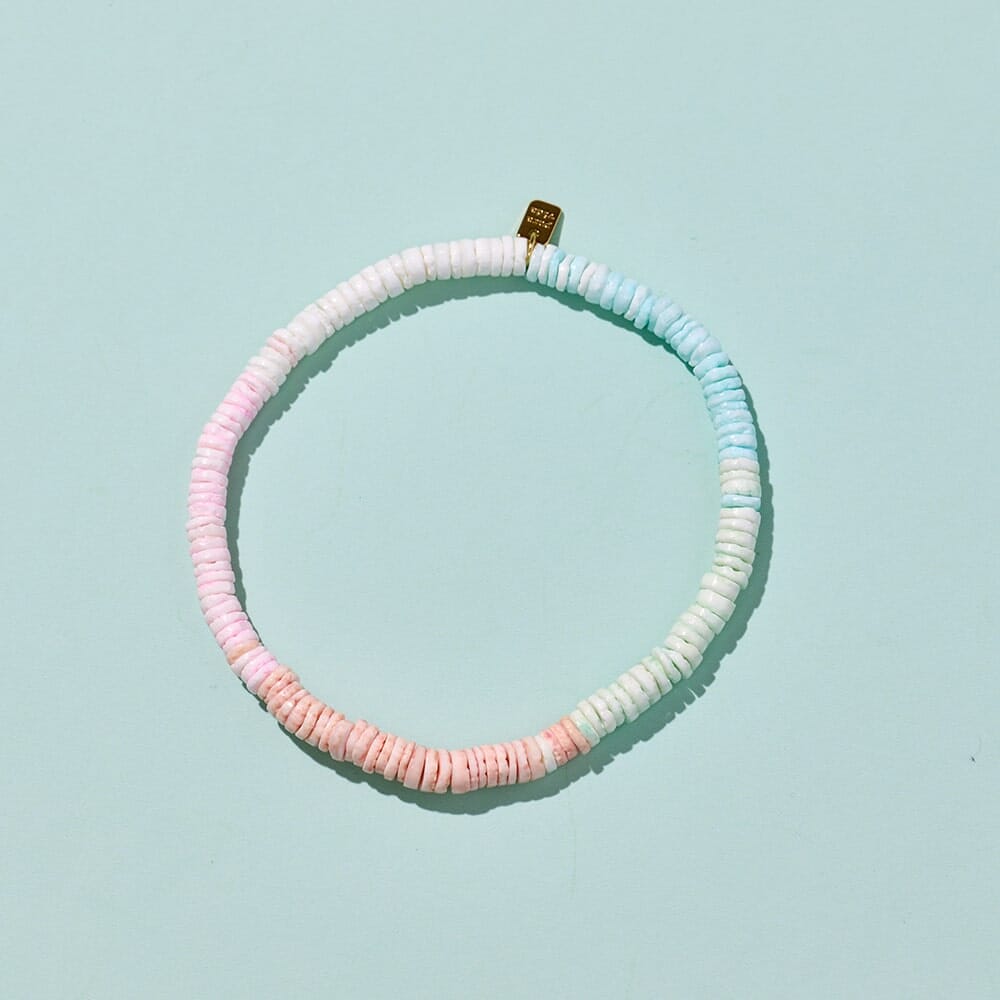 Pink Sands Puka Stretch Anklet