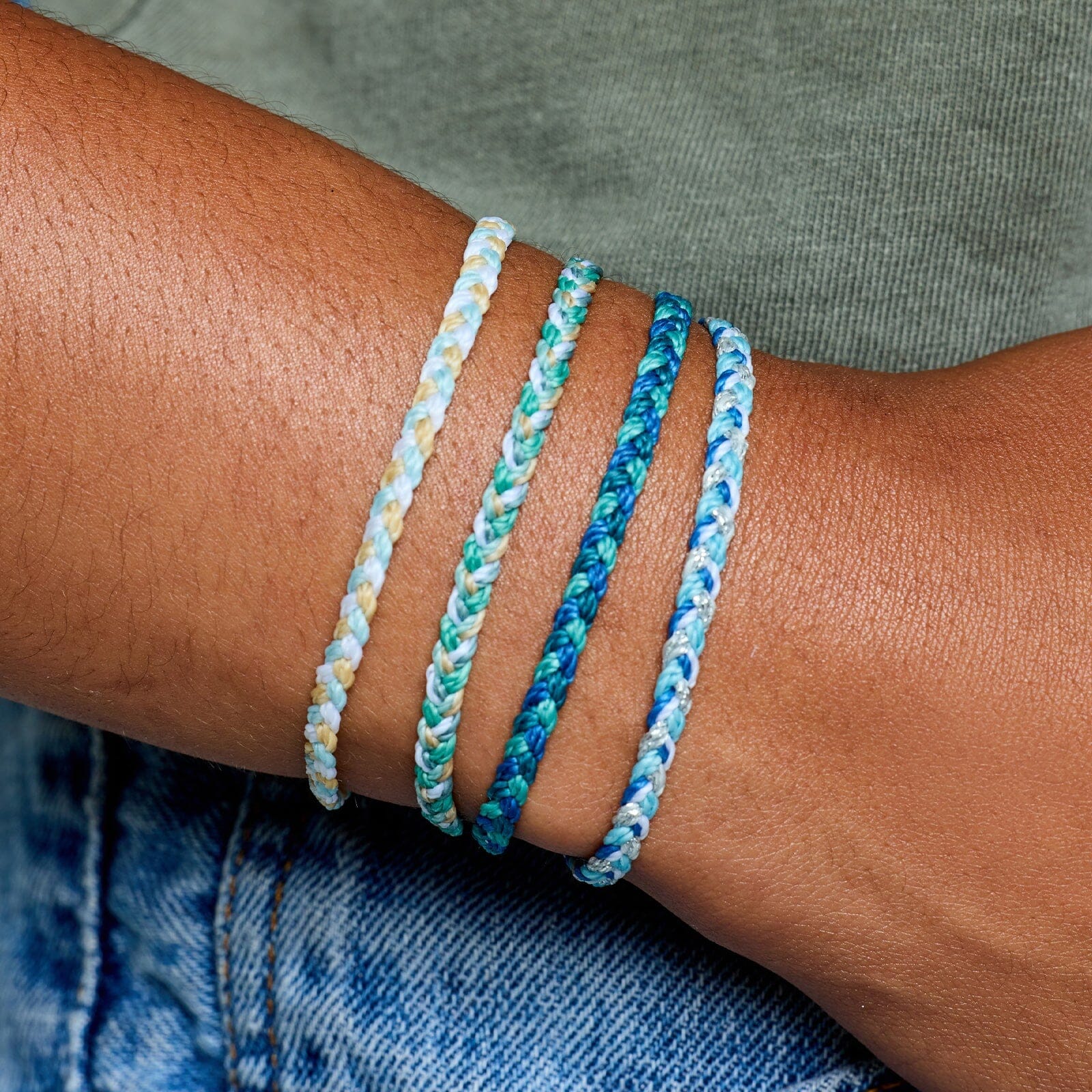 Ocean Mist Mini Braided Bracelet