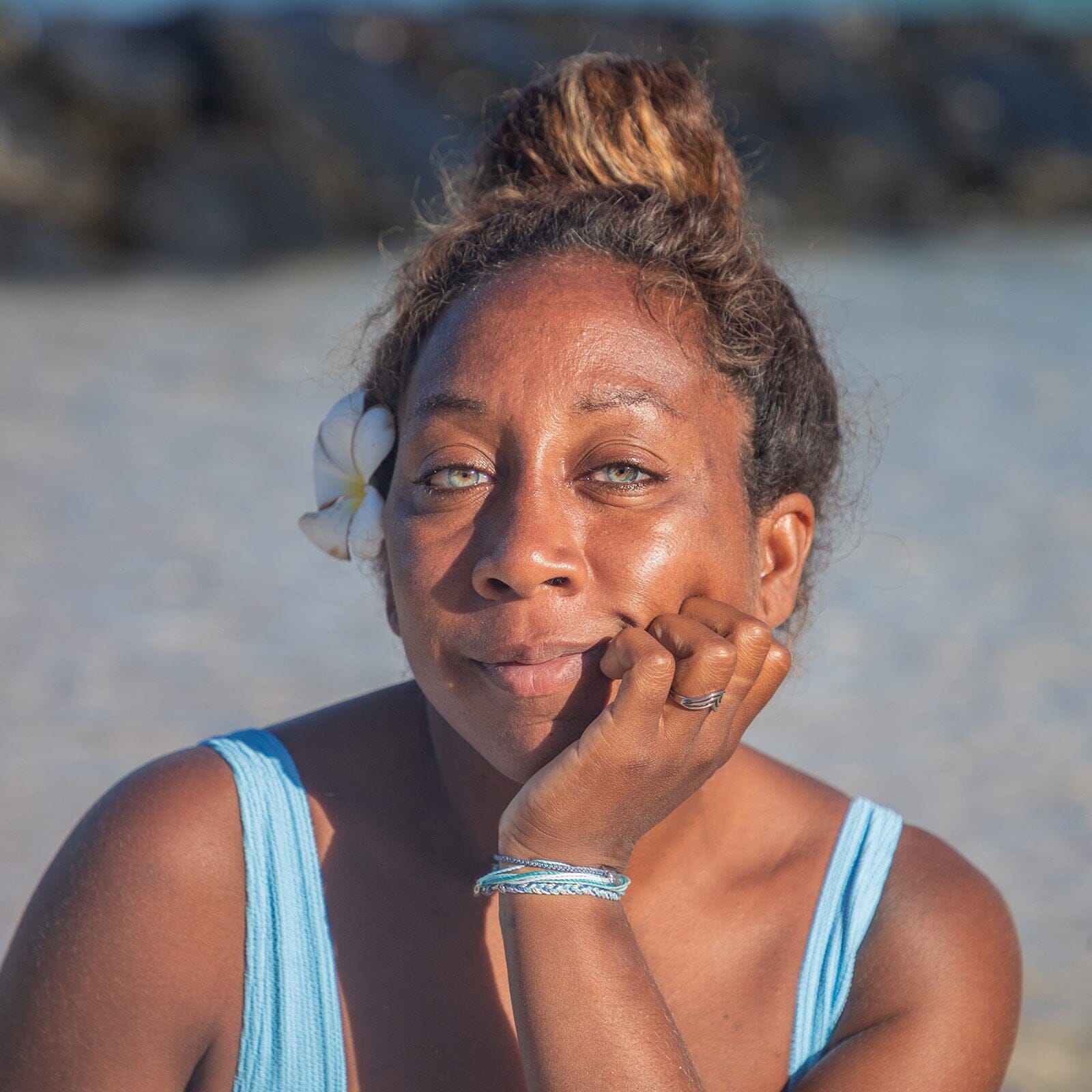 Silver Surf Mini Braided Bracelet