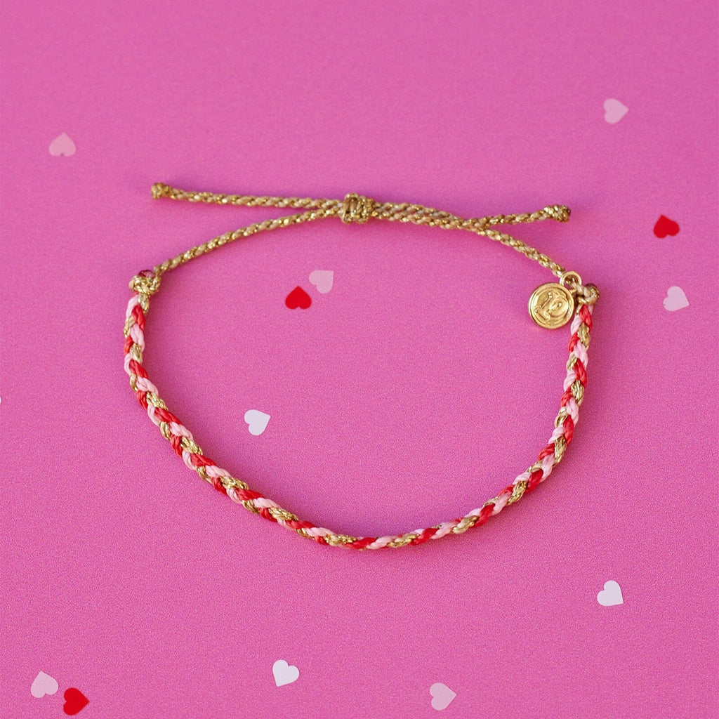 Red Cross XOXO Mixed Mini Braided Bracelet