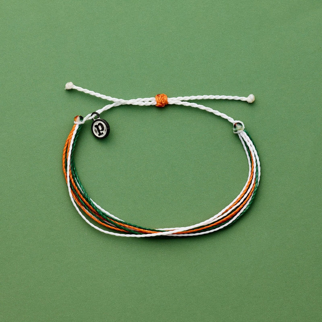 Green, Orange & White Bracelet