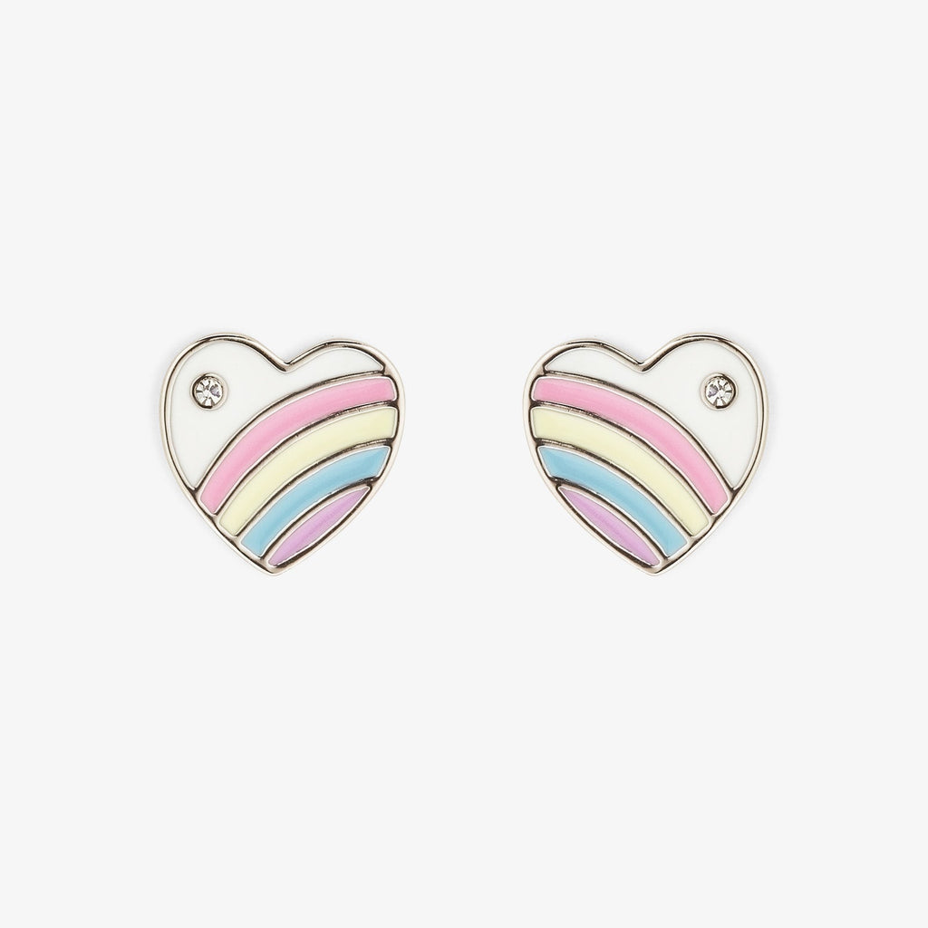 Pastel Vintage Heart Stud Earrings