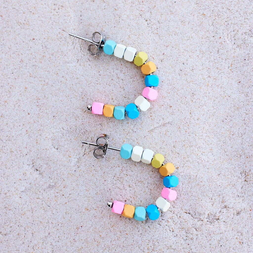 Bahama Bead Hoop Earrings