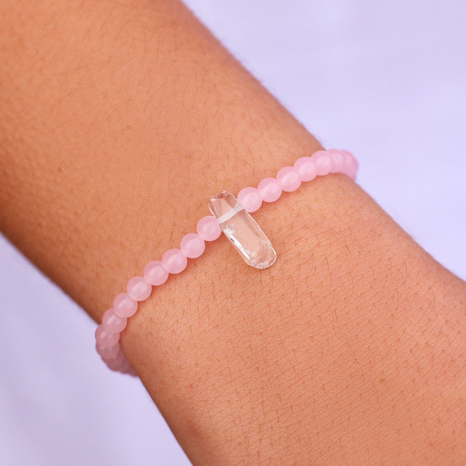 Rose Quartz Intention Stretch Bracelet