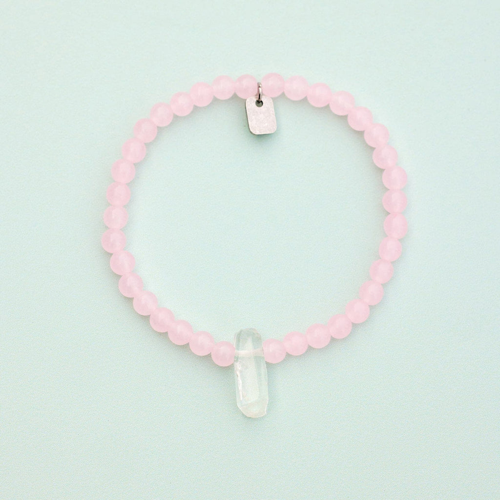 Rose Quartz Intention Stretch Bracelet