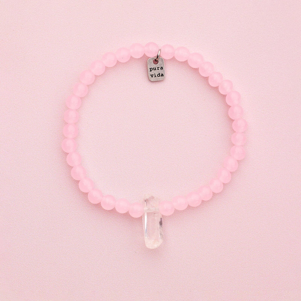 Rose Quartz Intention Stretch Bracelet