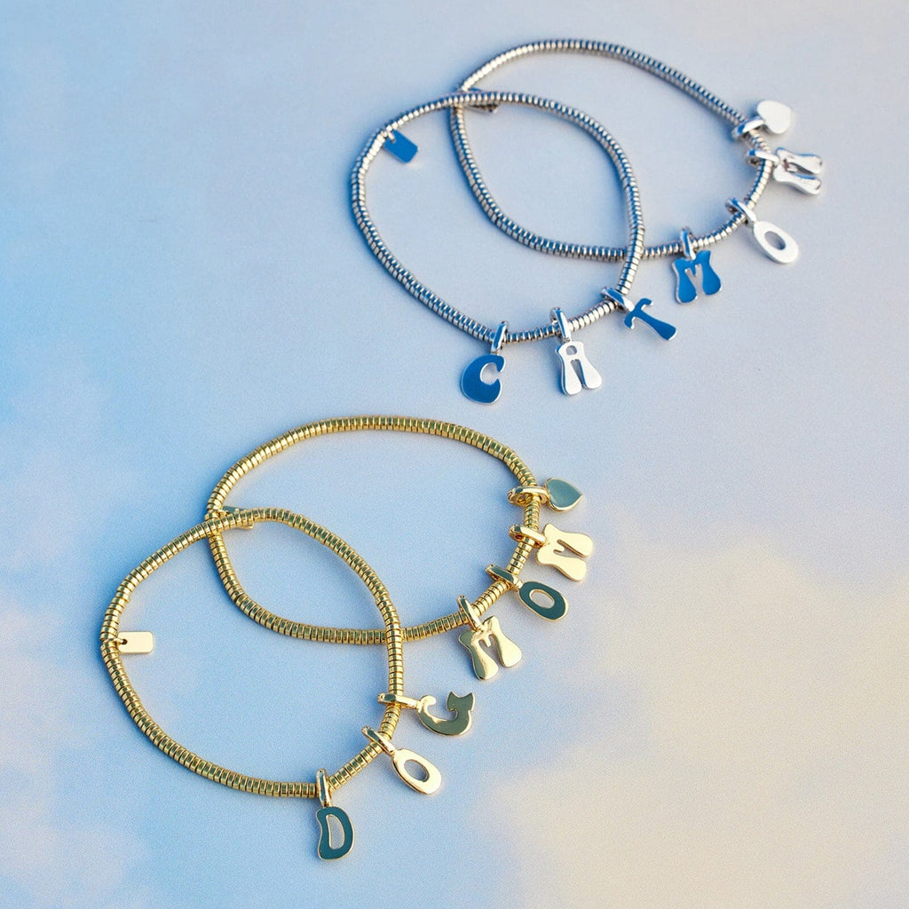 Harper Disc Bead Stretch Bracelet