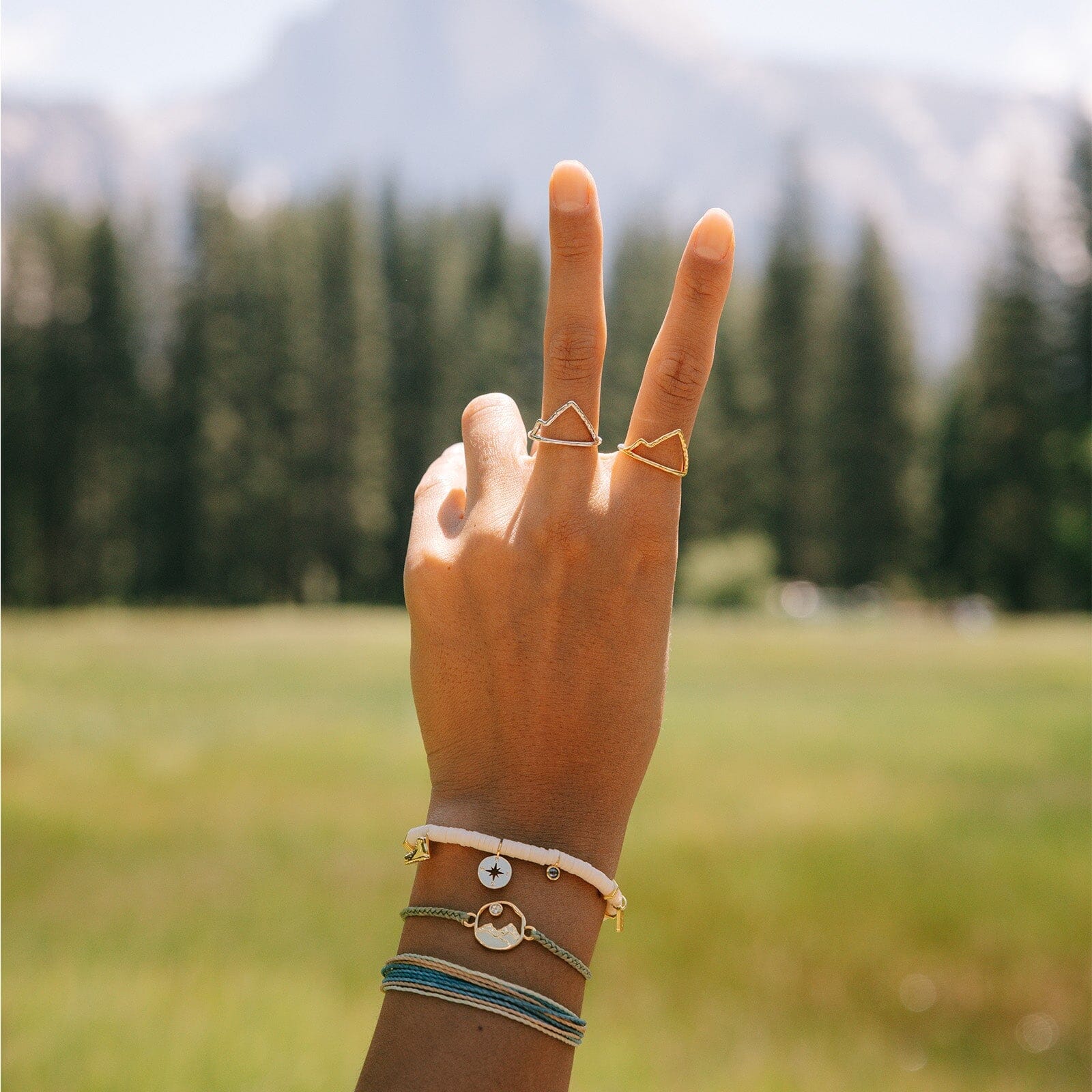 Outdoorsy Gals Mountain Statement Ring