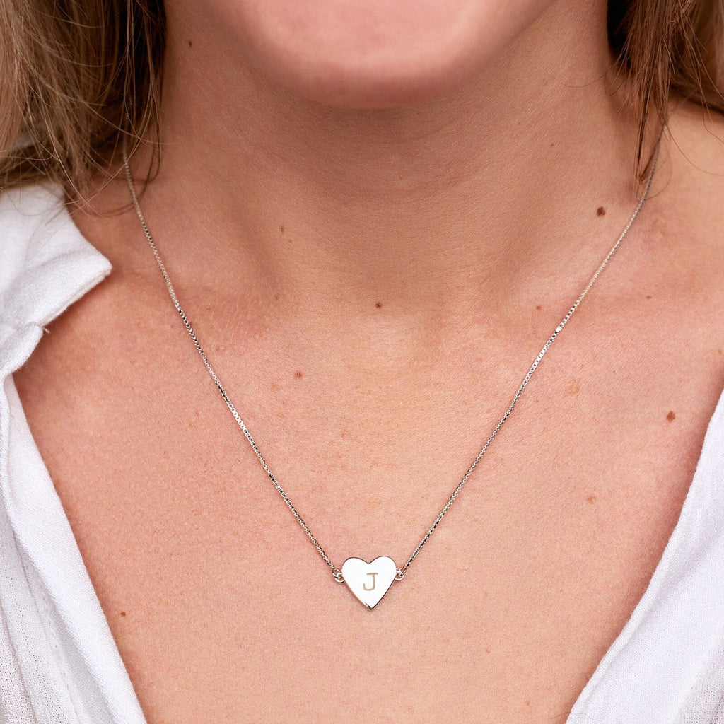 Demi-Fine Engravable Heart Choker
