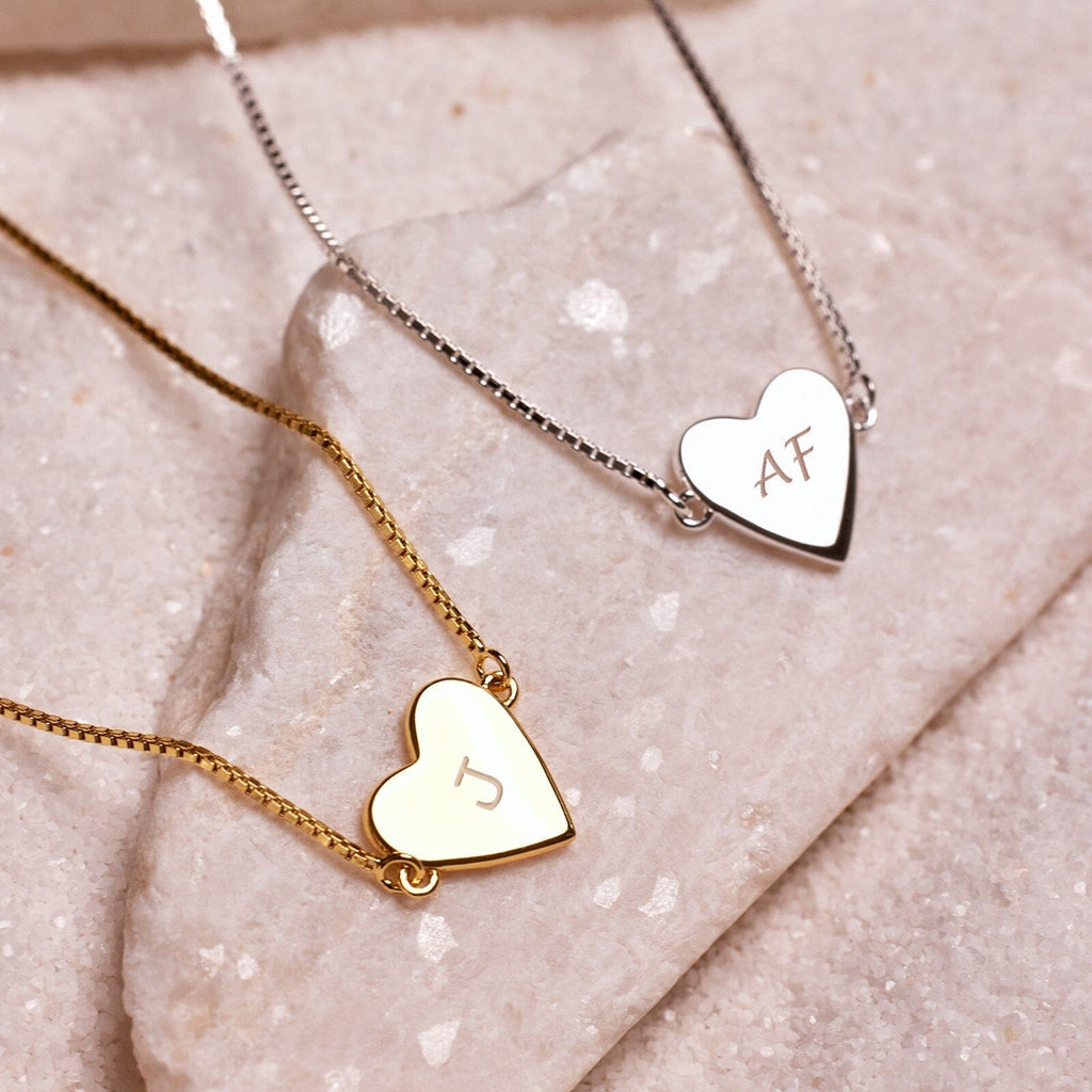 Demi-Fine Engravable Heart Choker