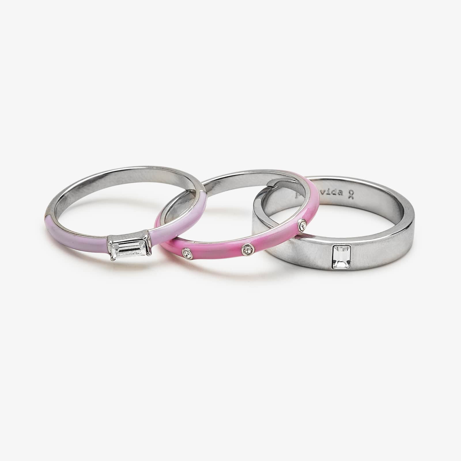 Boarding for Breast Cancer Ring Stack