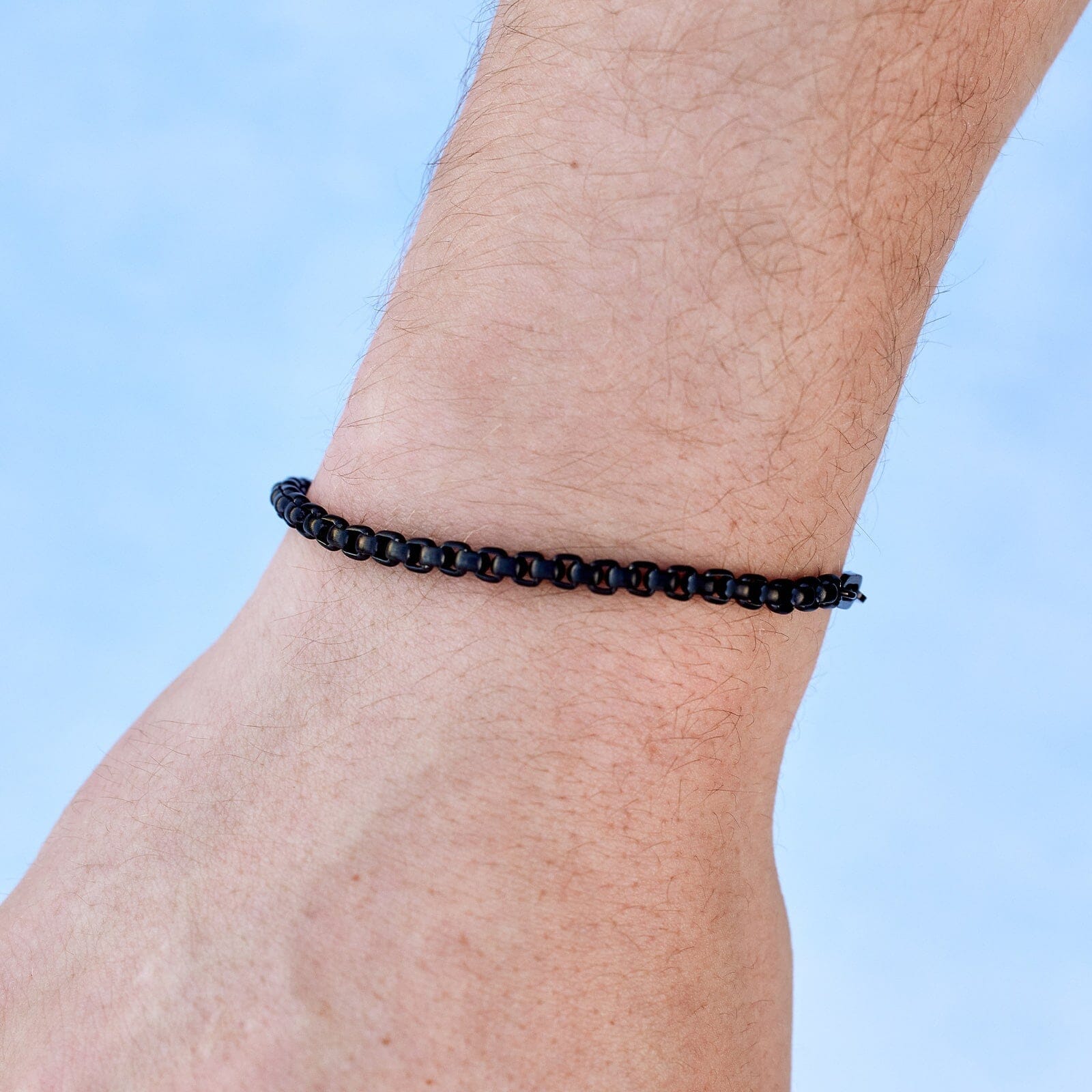 Men's Carabiner Clasp Chain Bracelet