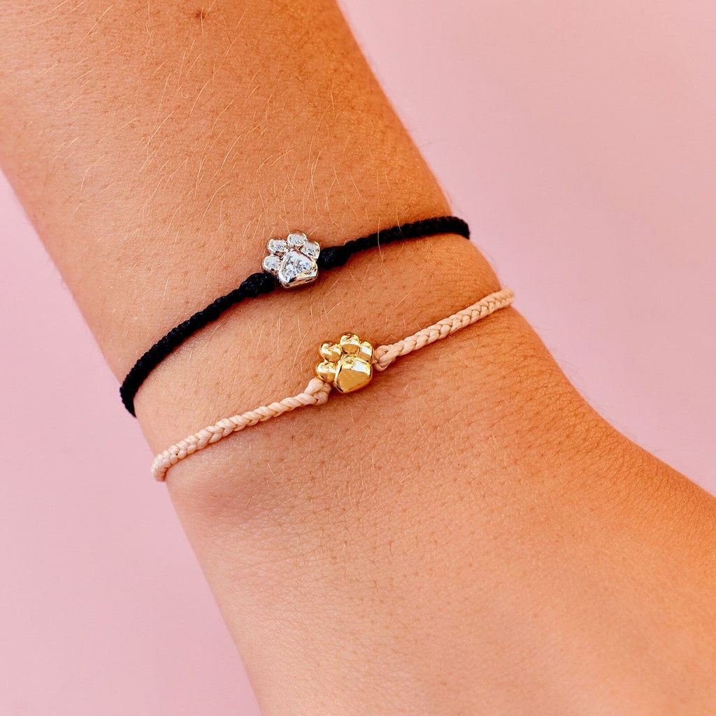 Paw Bead Charm Bracelet