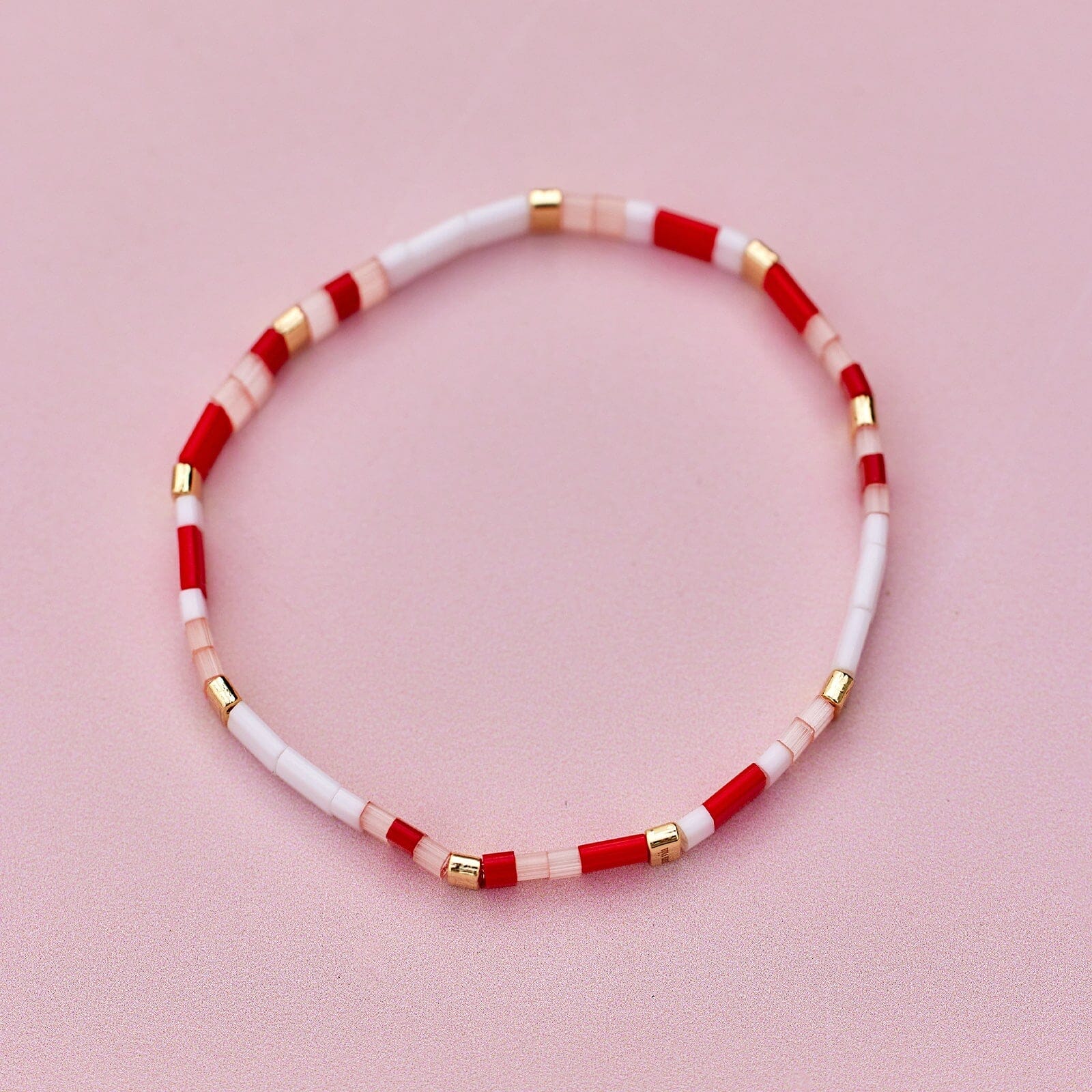 Cuteness Tile Bead Stretch Bracelet