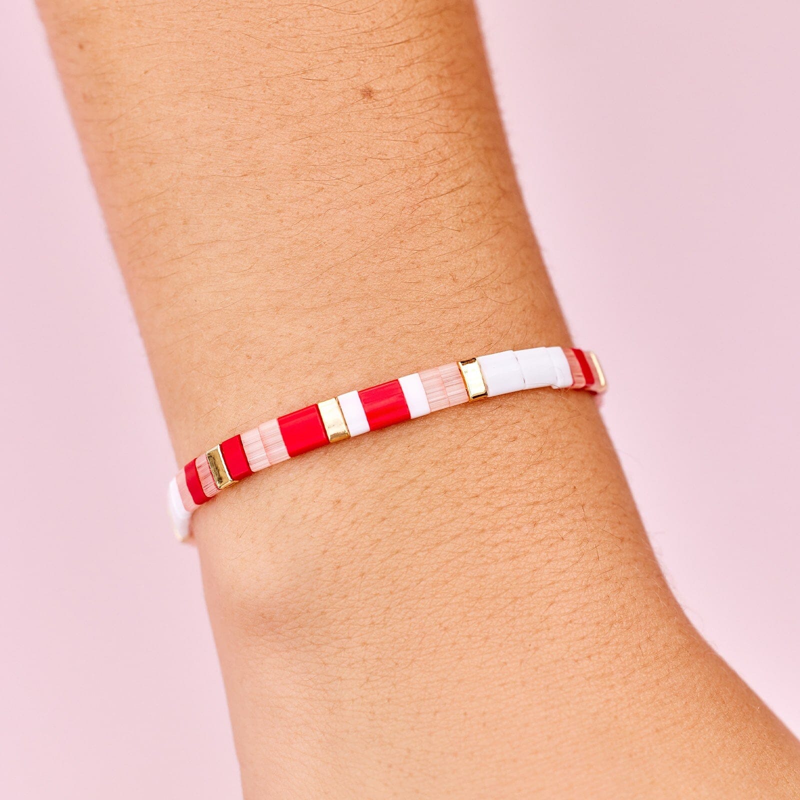 Cuteness Tile Bead Stretch Bracelet