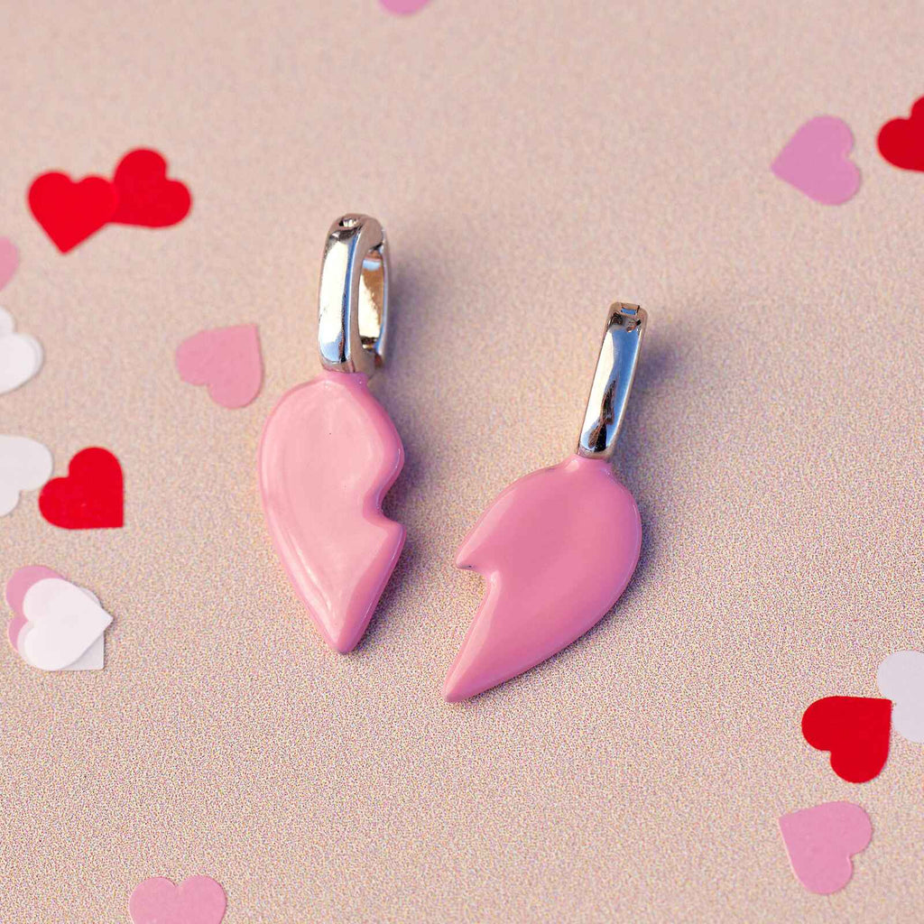 Harper Enamel BFF Heart Charm Set