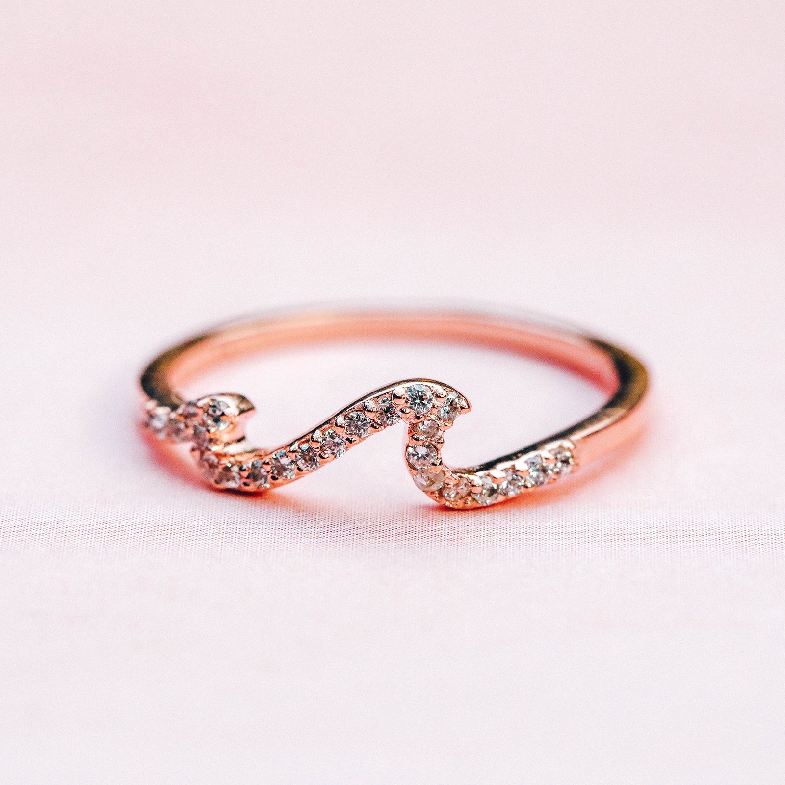 Pave Wave Ring