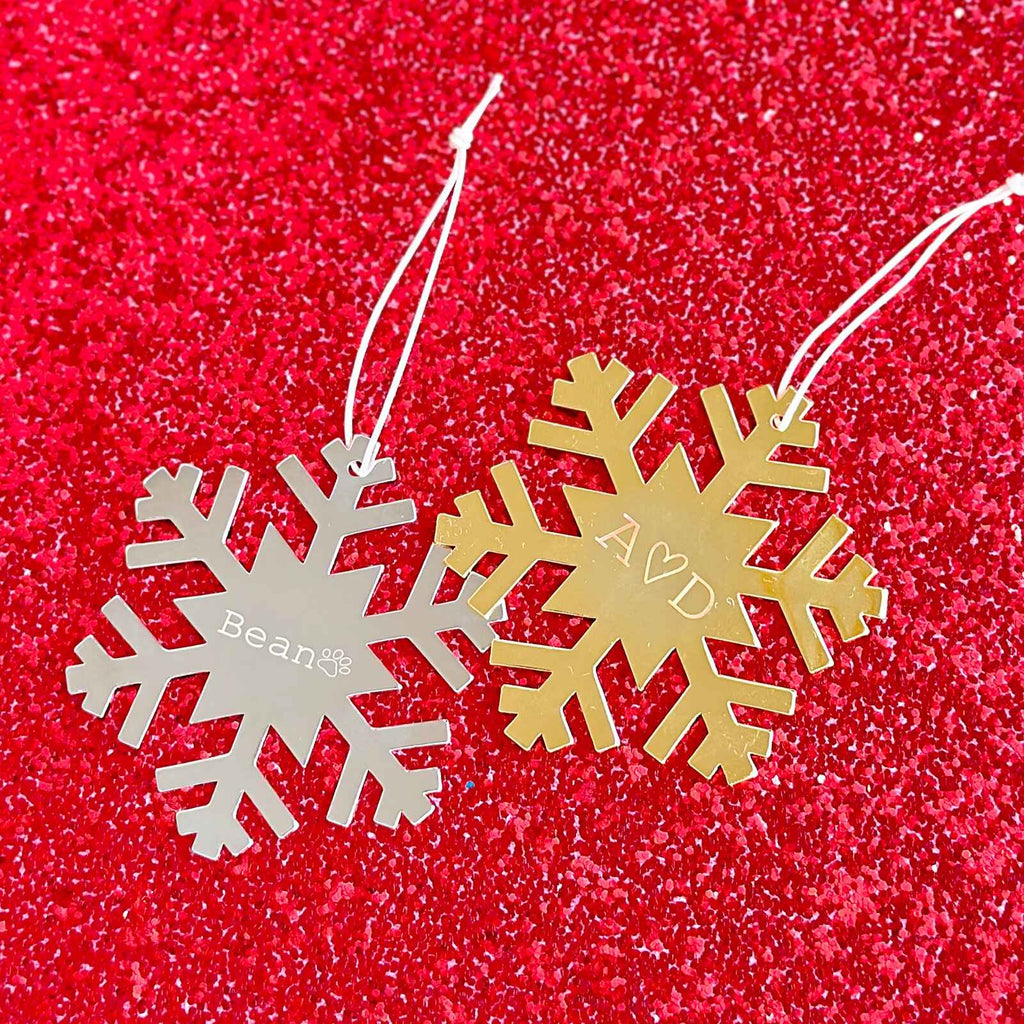 Engravable Snowflake Ornament