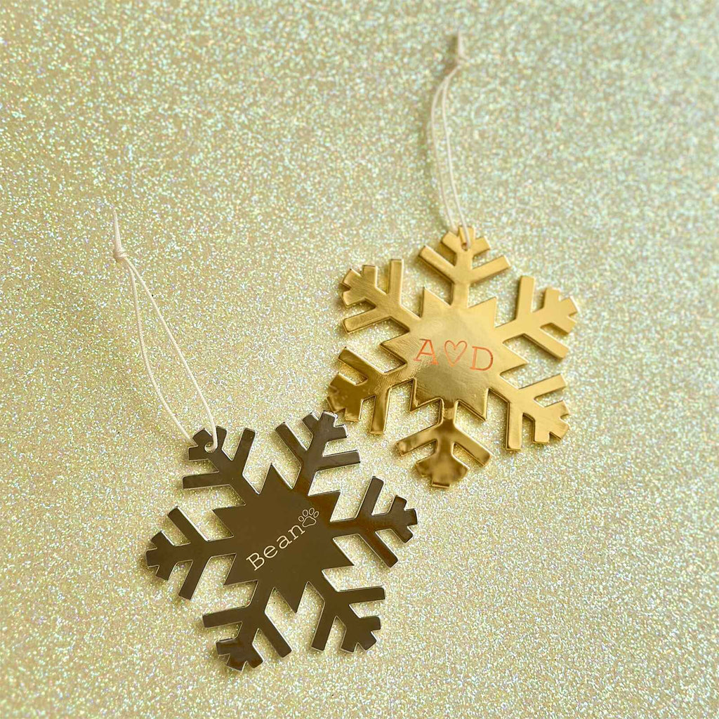 Engravable Snowflake Ornament