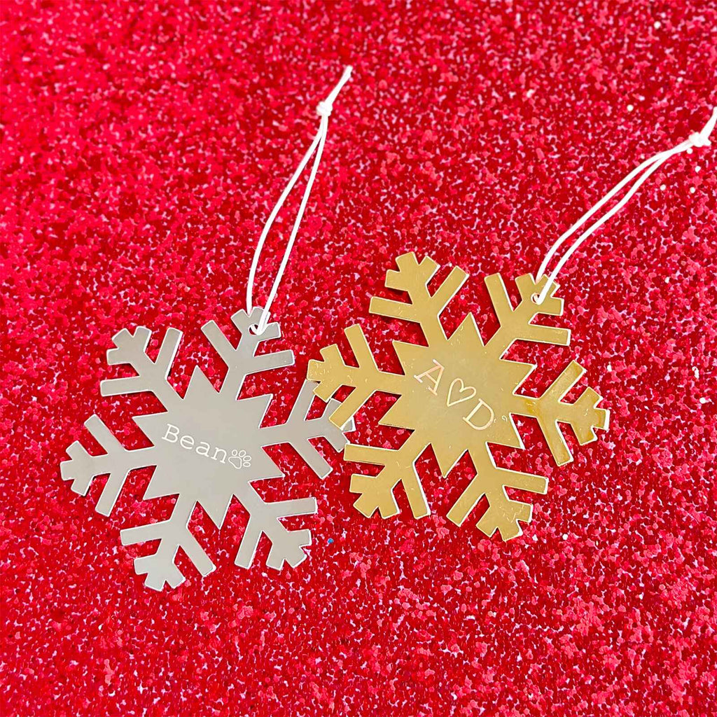 Engravable Snowflake Ornament