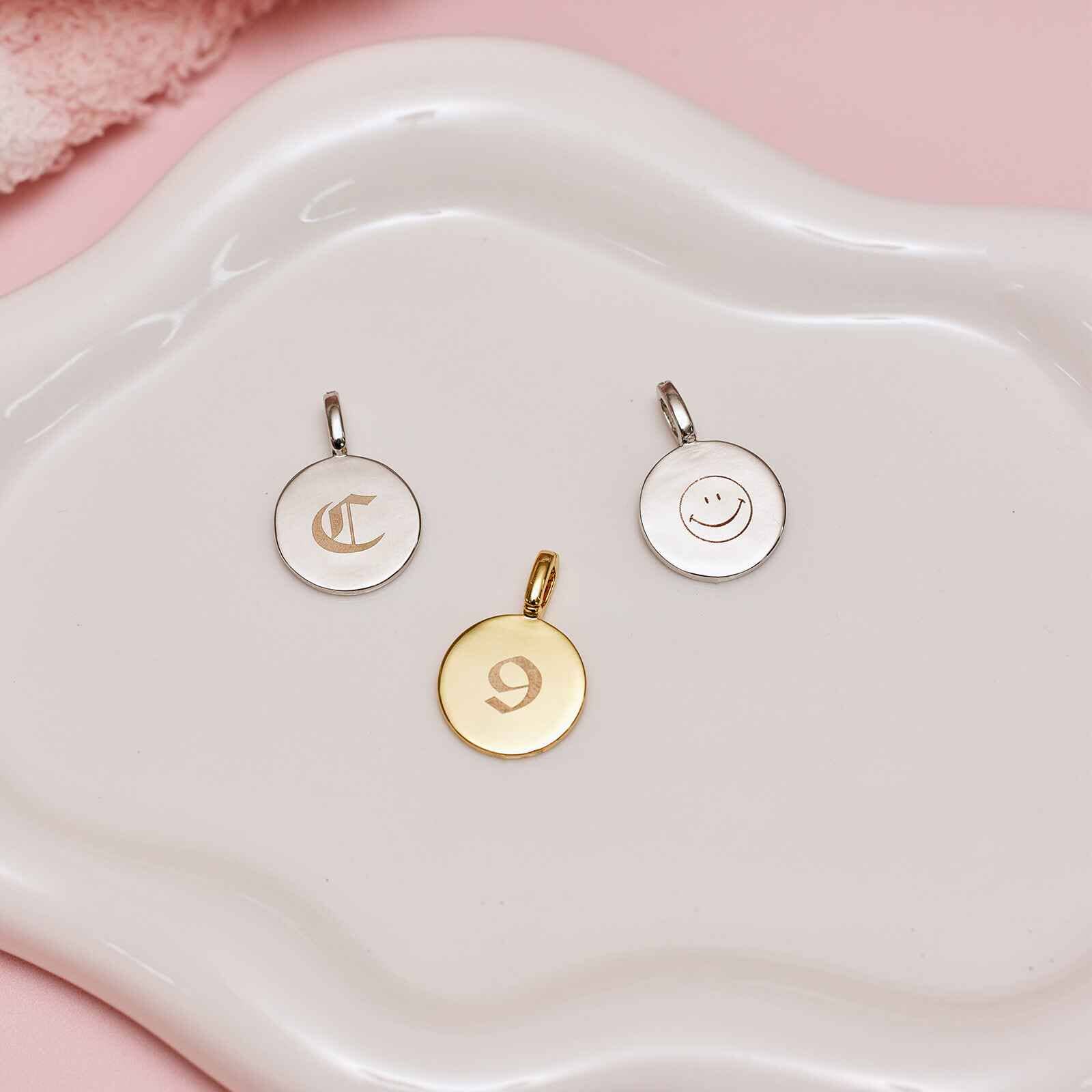 Engravable Coin Harper Charm