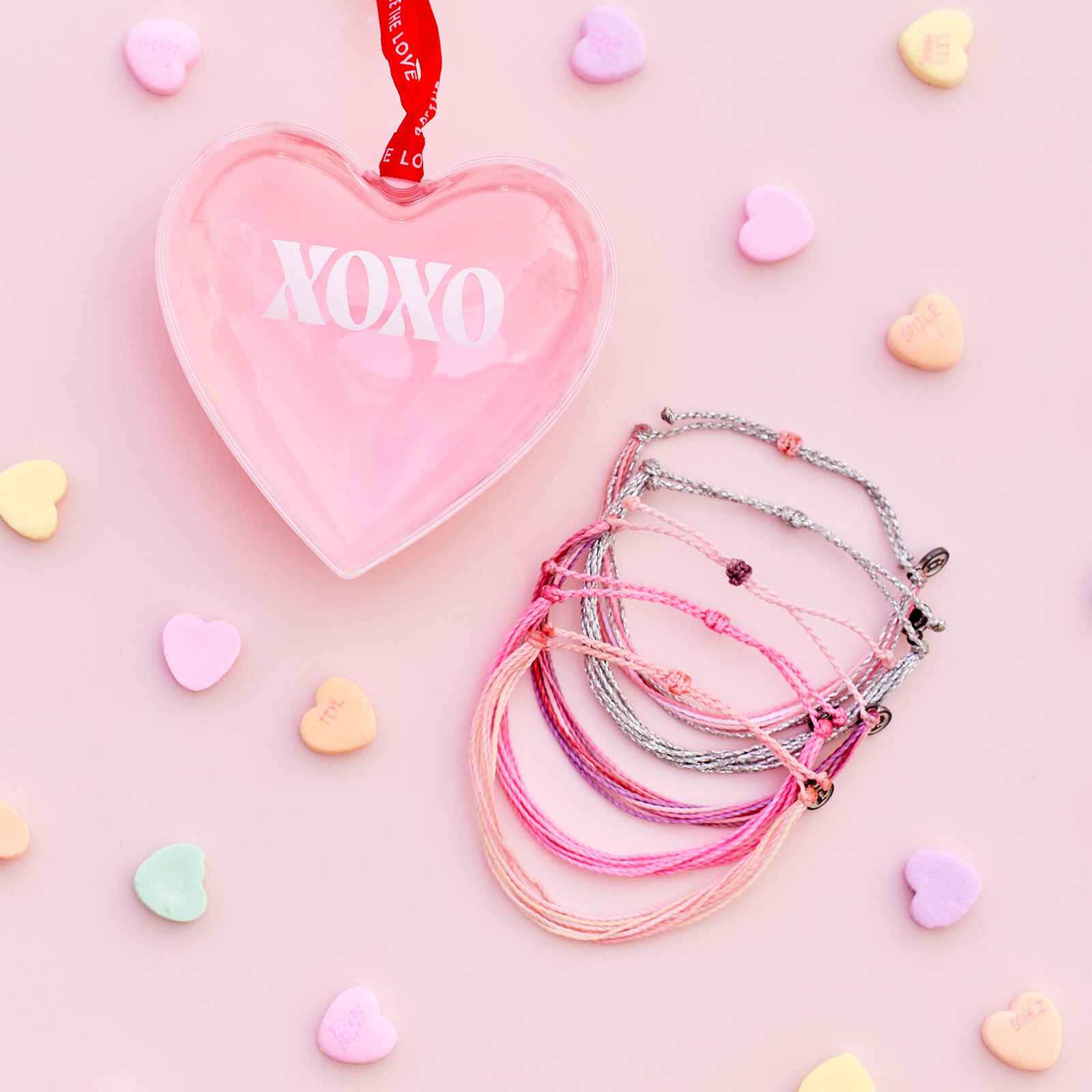 Heart Strings Bracelet Friendship 5 Pack