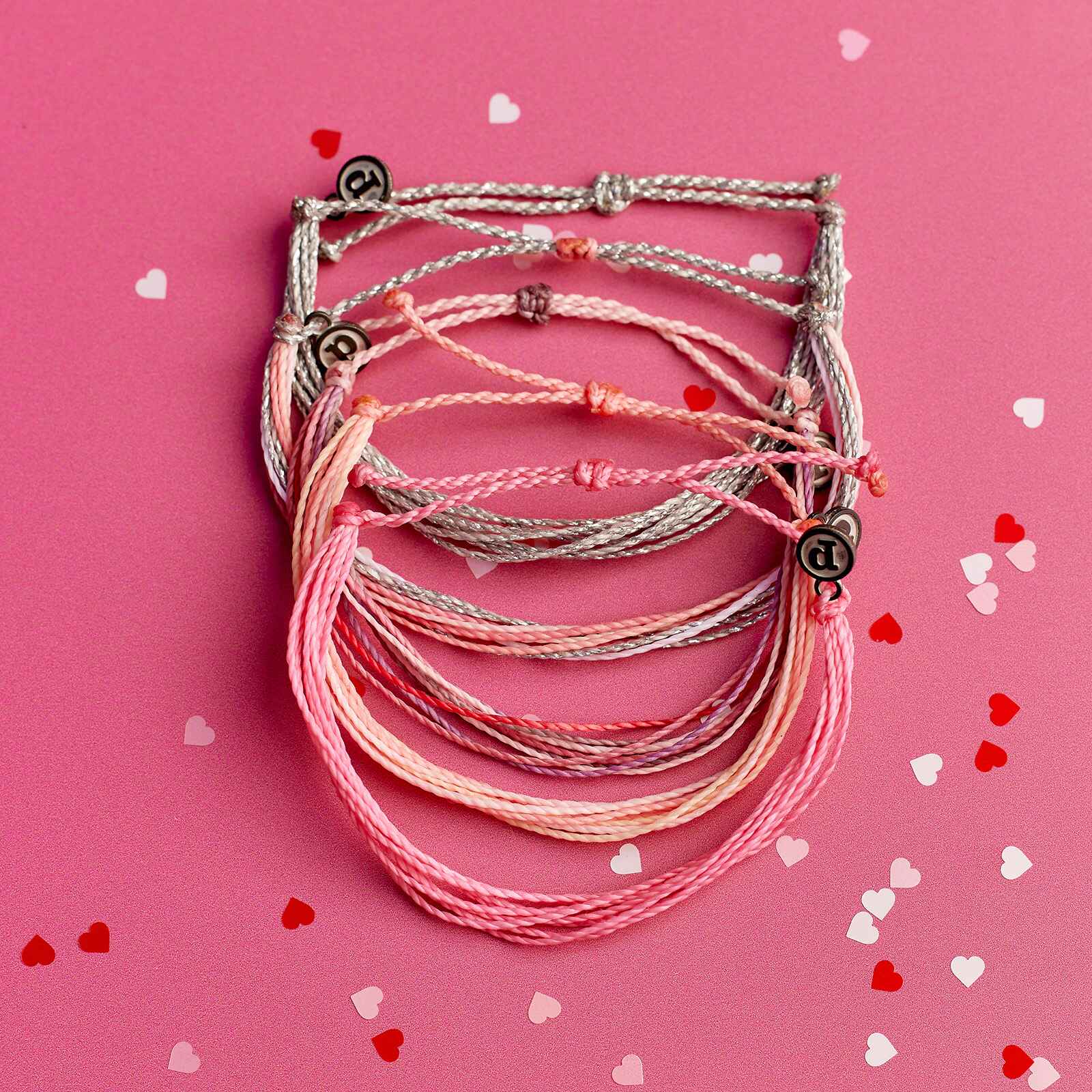Heart Strings Bracelet Friendship 5 Pack