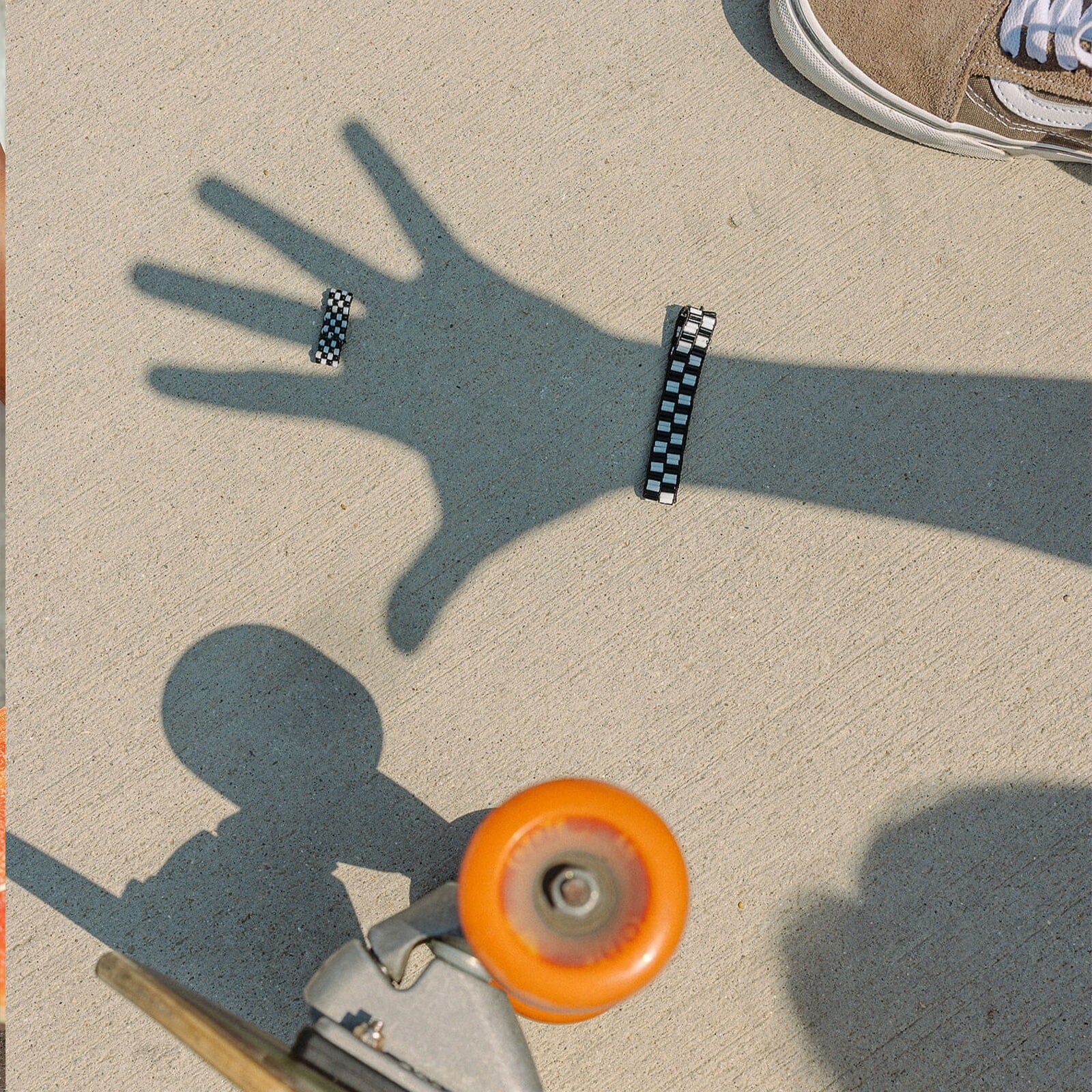 Checkerboard Bead Stretch Bracelet