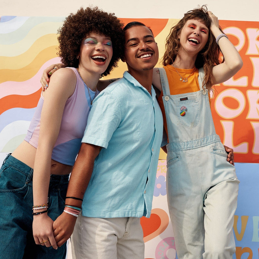 Pride Letter Bead Stretch Bracelet