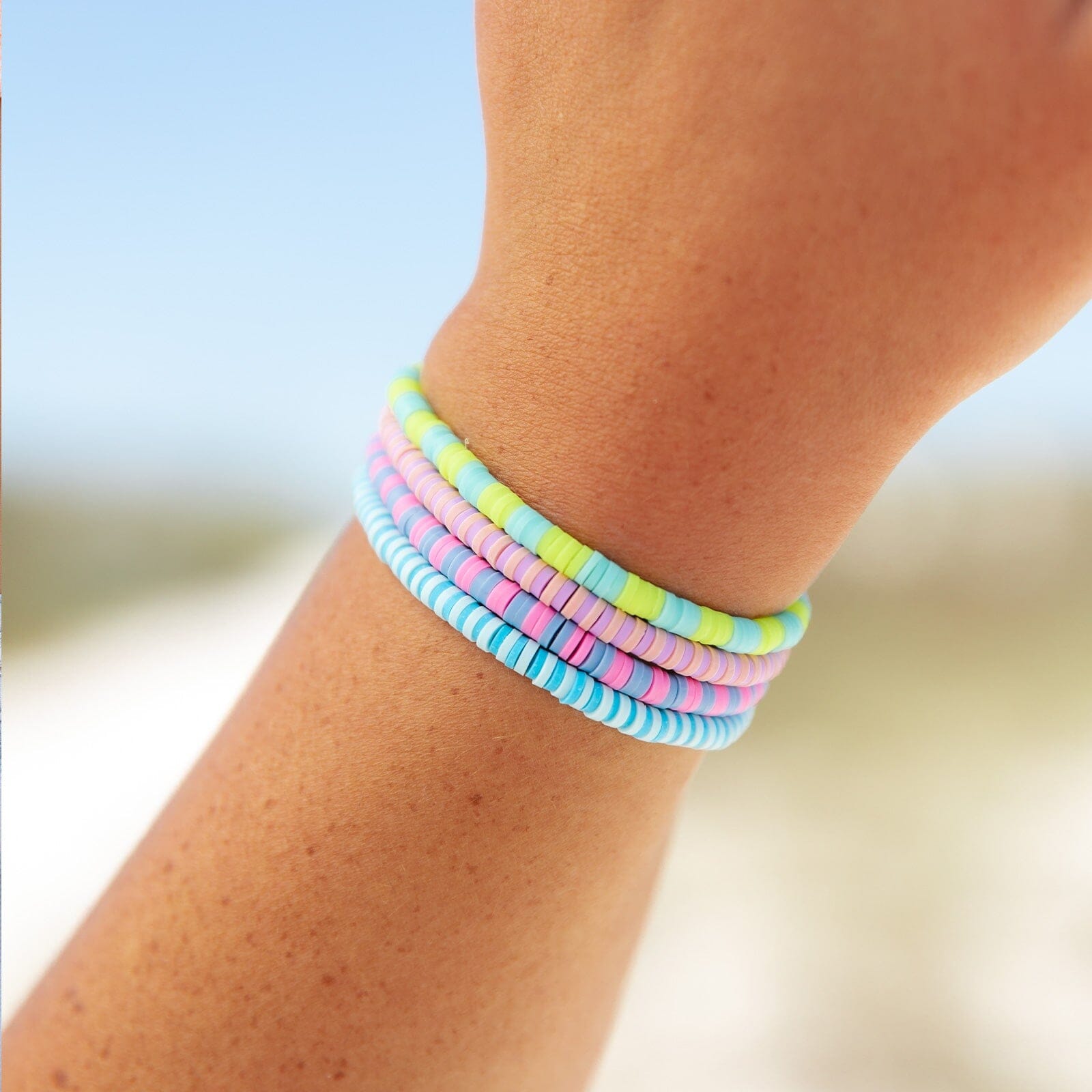 Bubblegum Seascape Stretch Bracelet