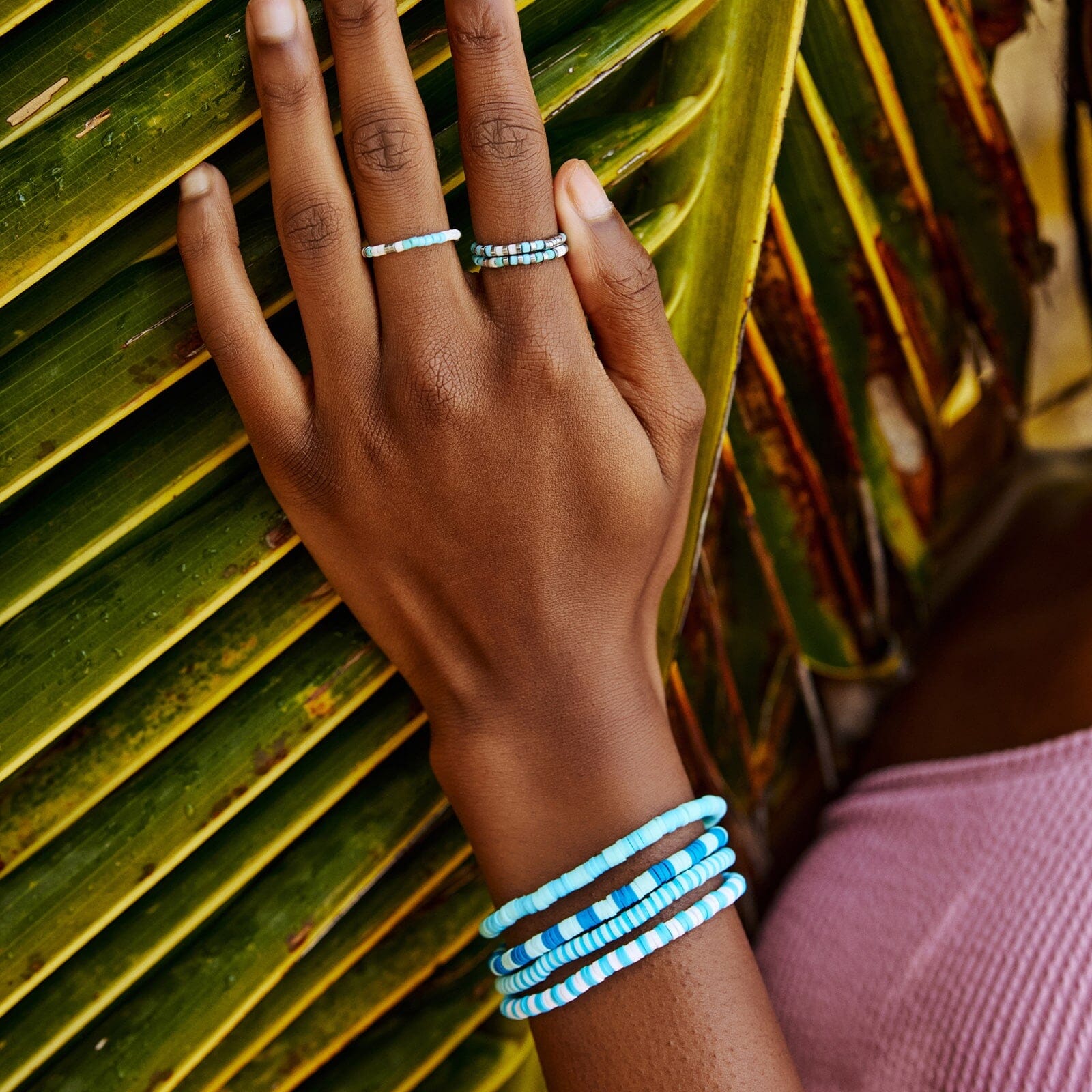 Seafoam Dream Stretch Ring Set of 3