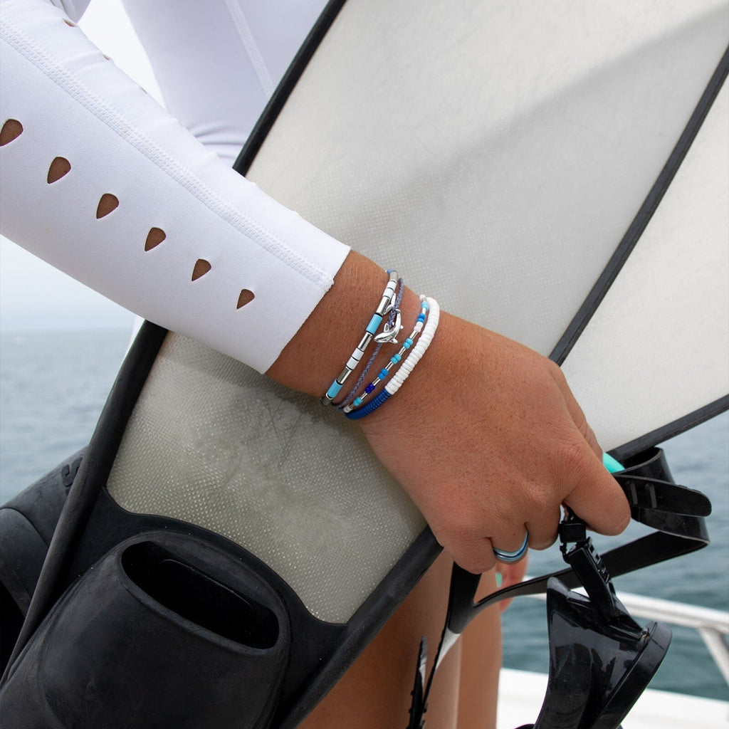 Shark Week Bead Stretch Bracelet Set of 3