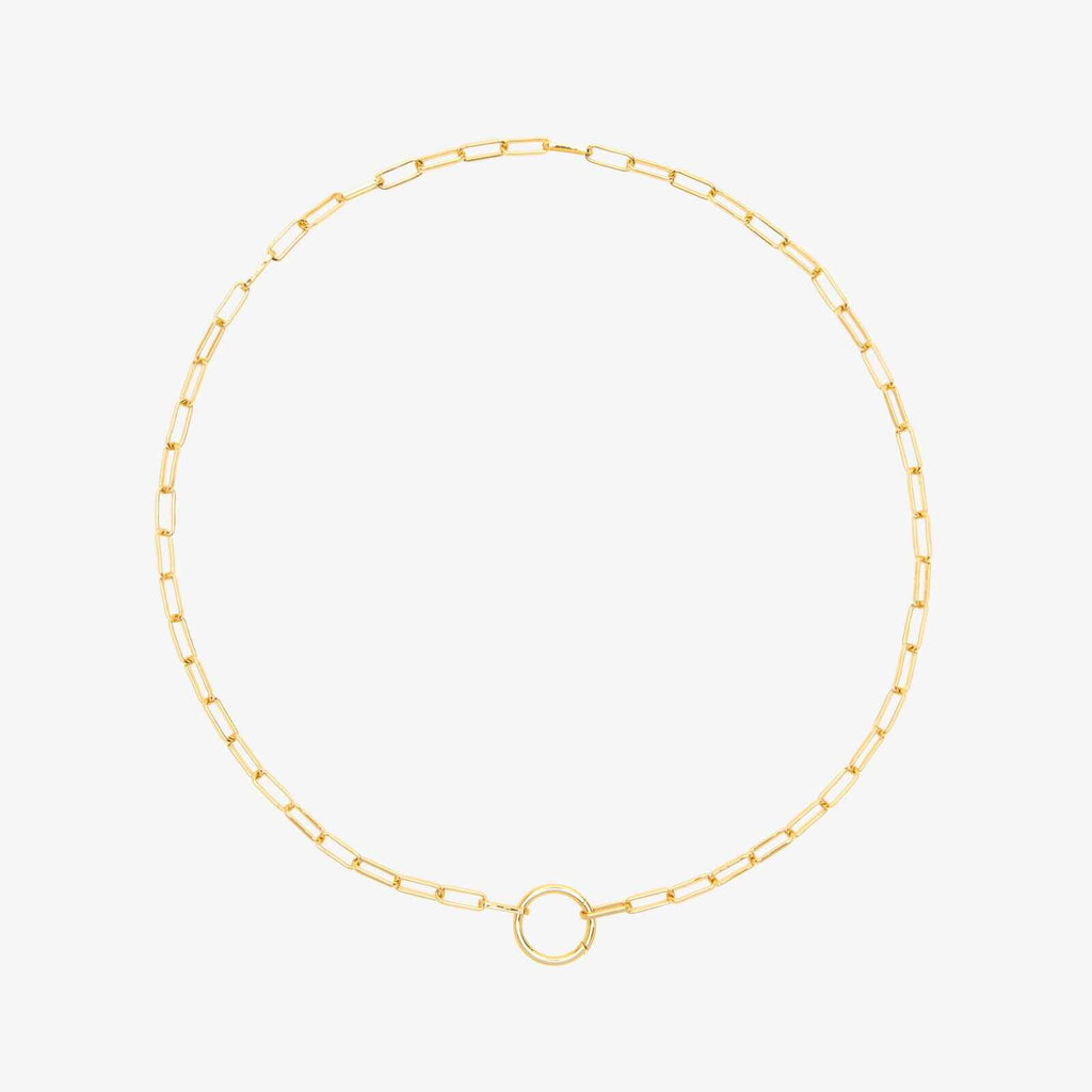 Harper Round Charm Chain Necklace