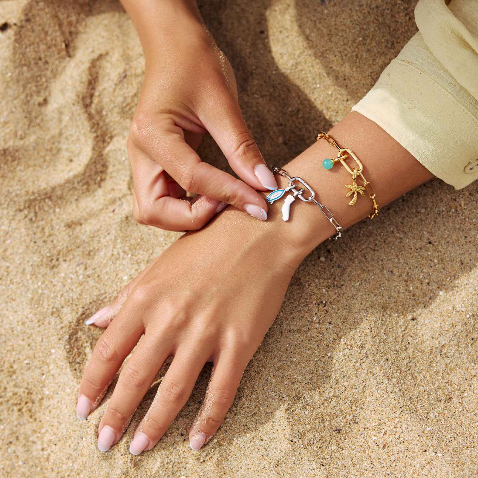 Harper Chalcedony Bead Charm