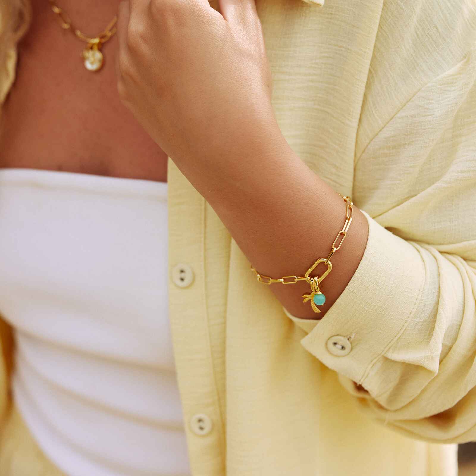 Harper Chalcedony Bead Charm