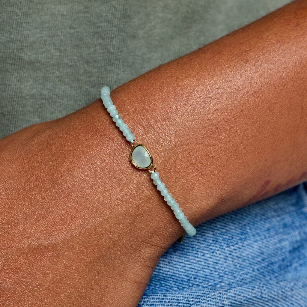 Dainty Surfrider Gemstone Bracelet