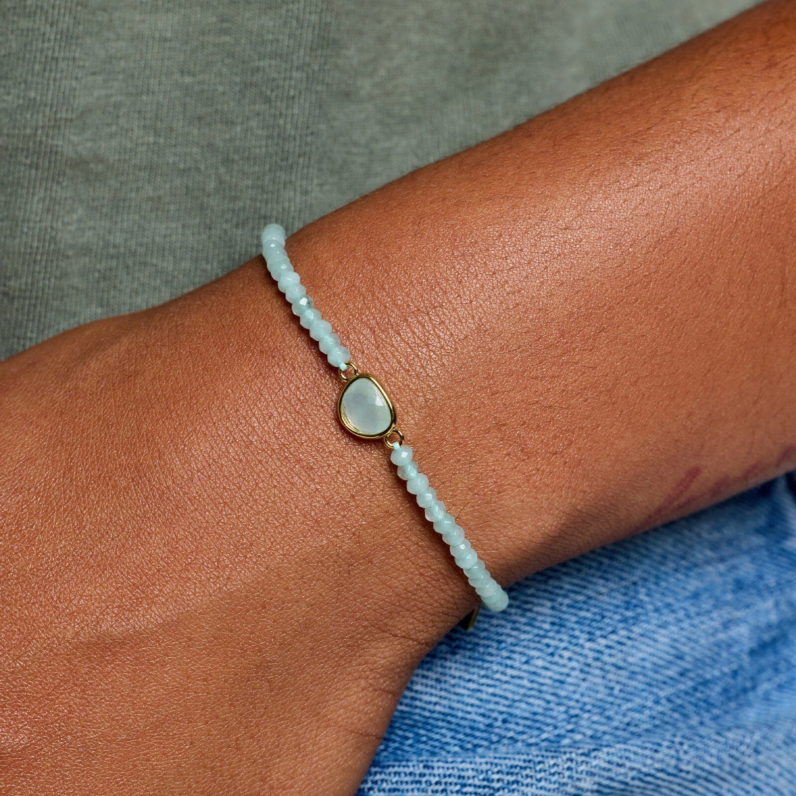 Dainty Surfrider Gemstone Bracelet