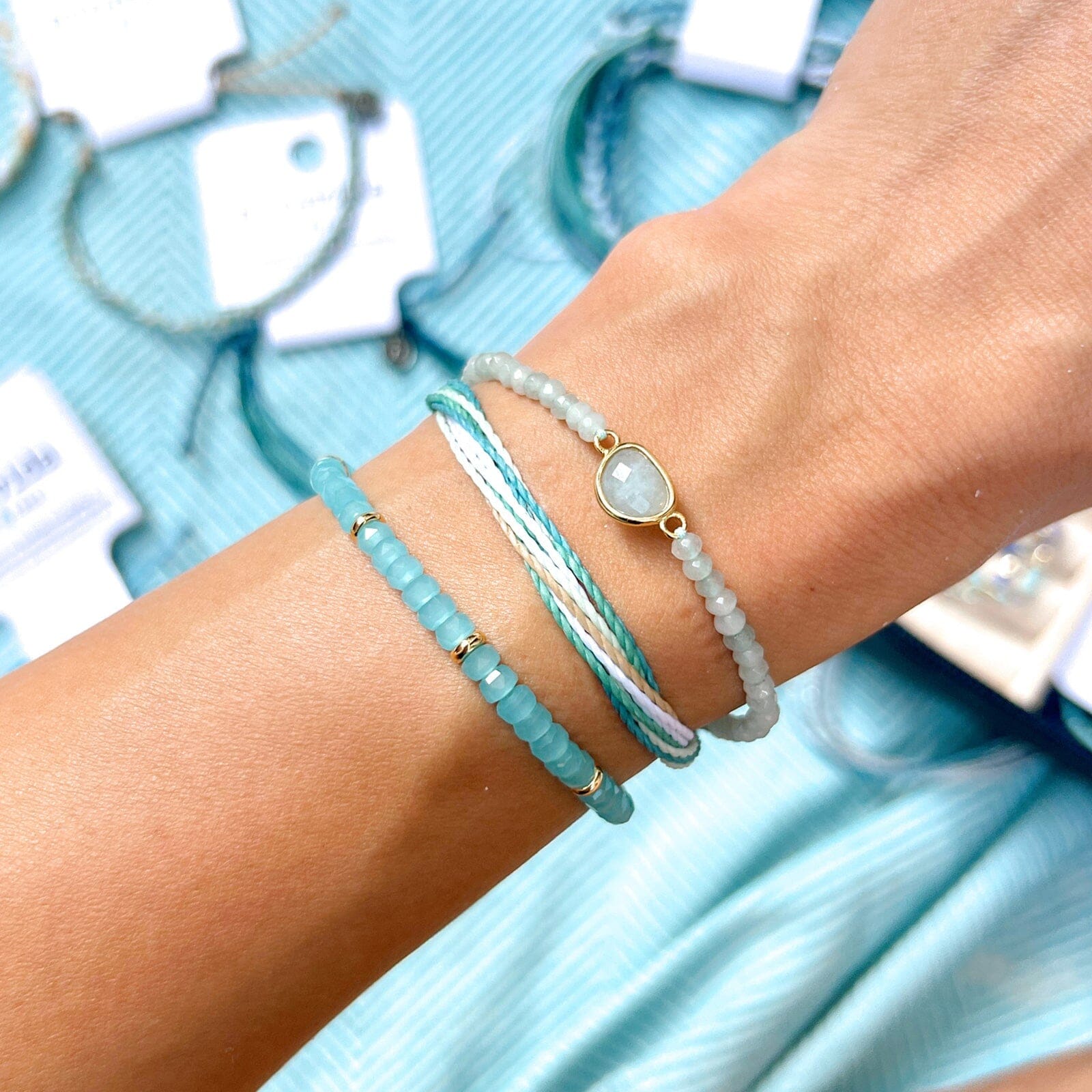 Dainty Surfrider Gemstone Bracelet