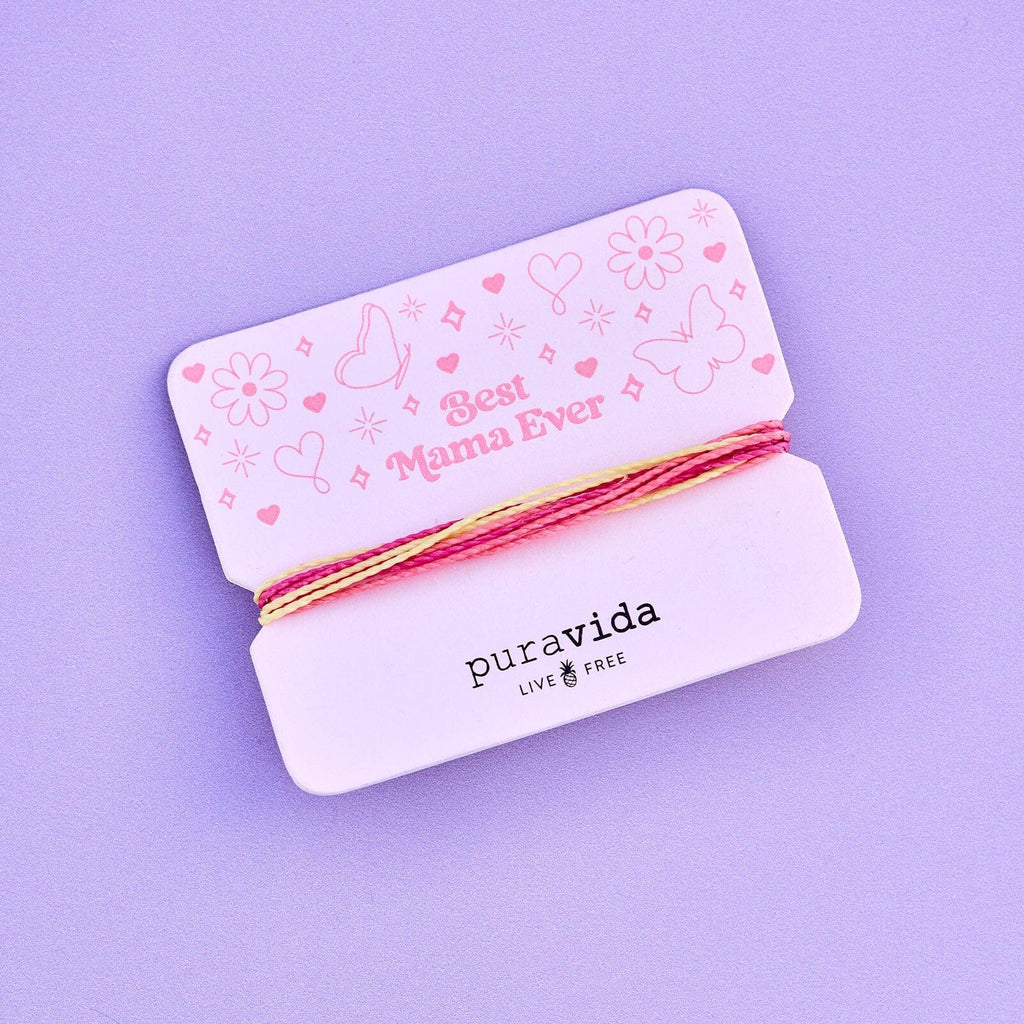 Best Mama Ever Bracelet Card