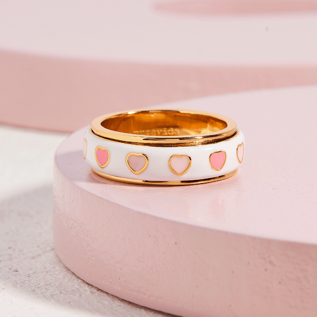 Hearts Fidget Ring