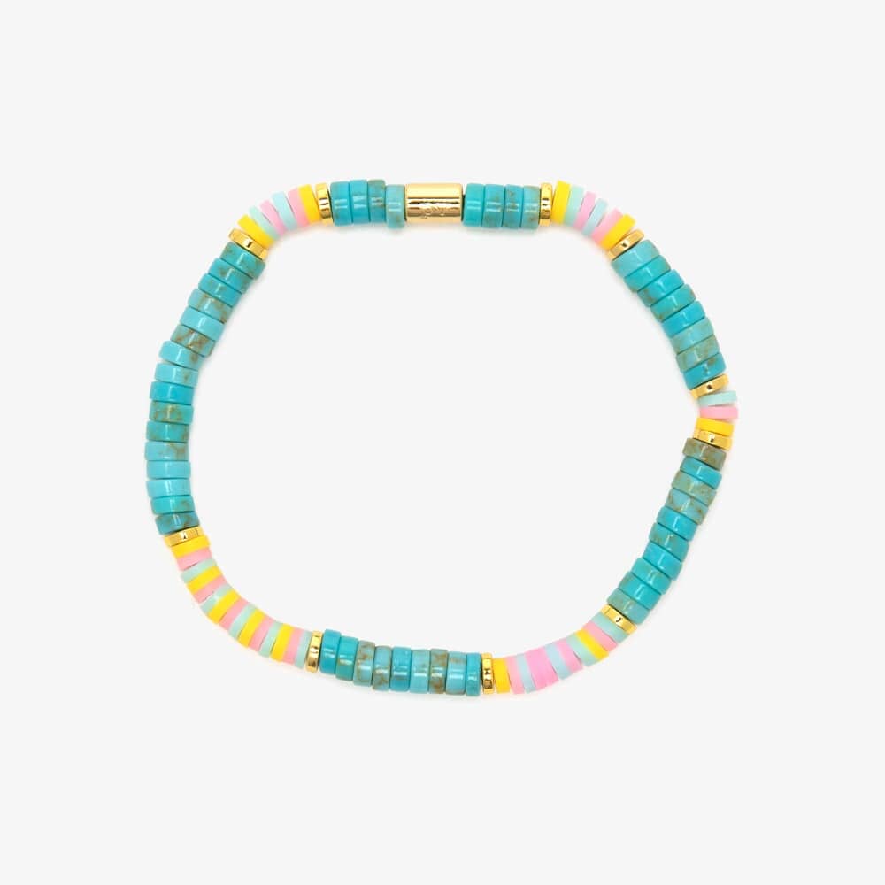 Bracelet extensible en turquoise du désert