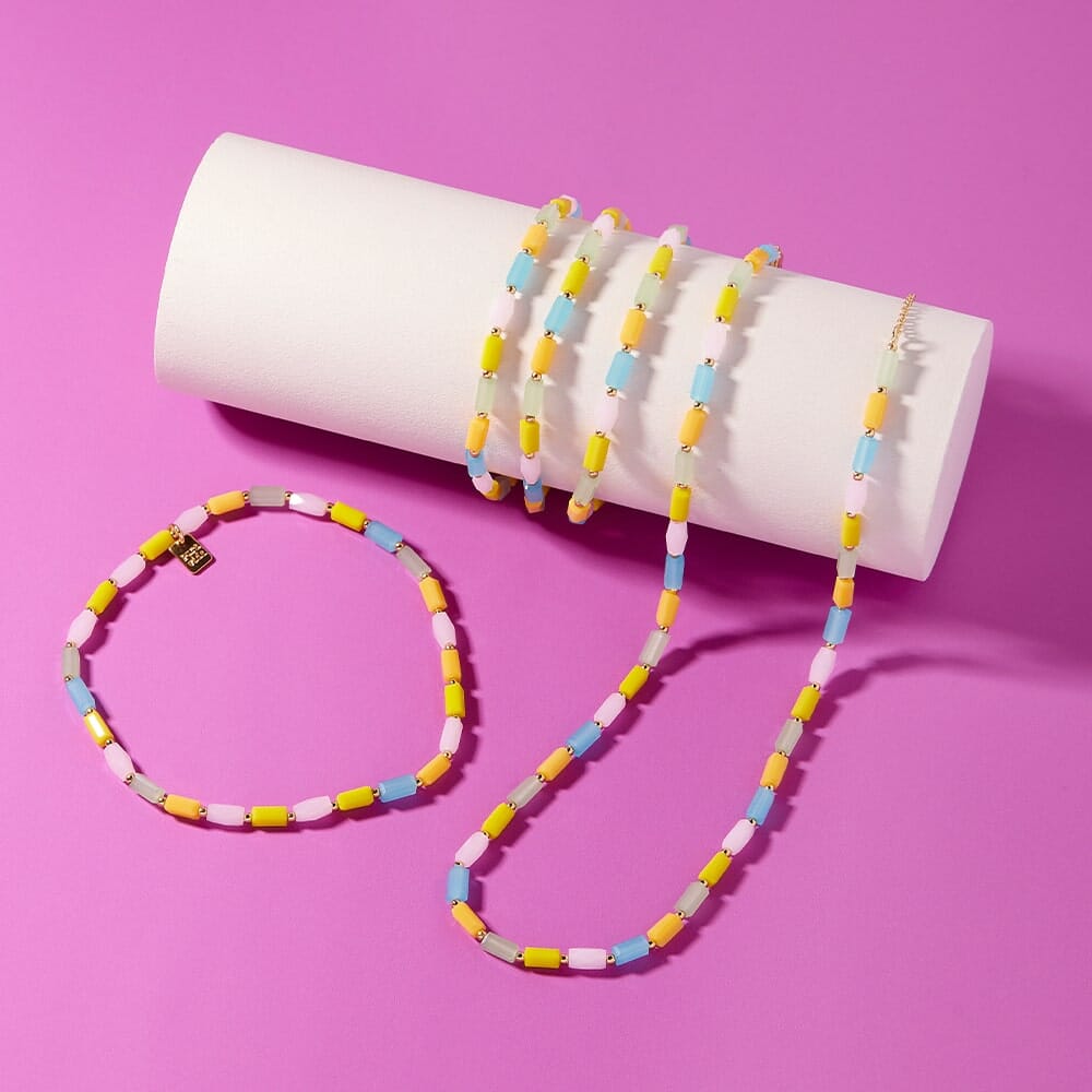 Lot de 3 bracelets extensibles néon