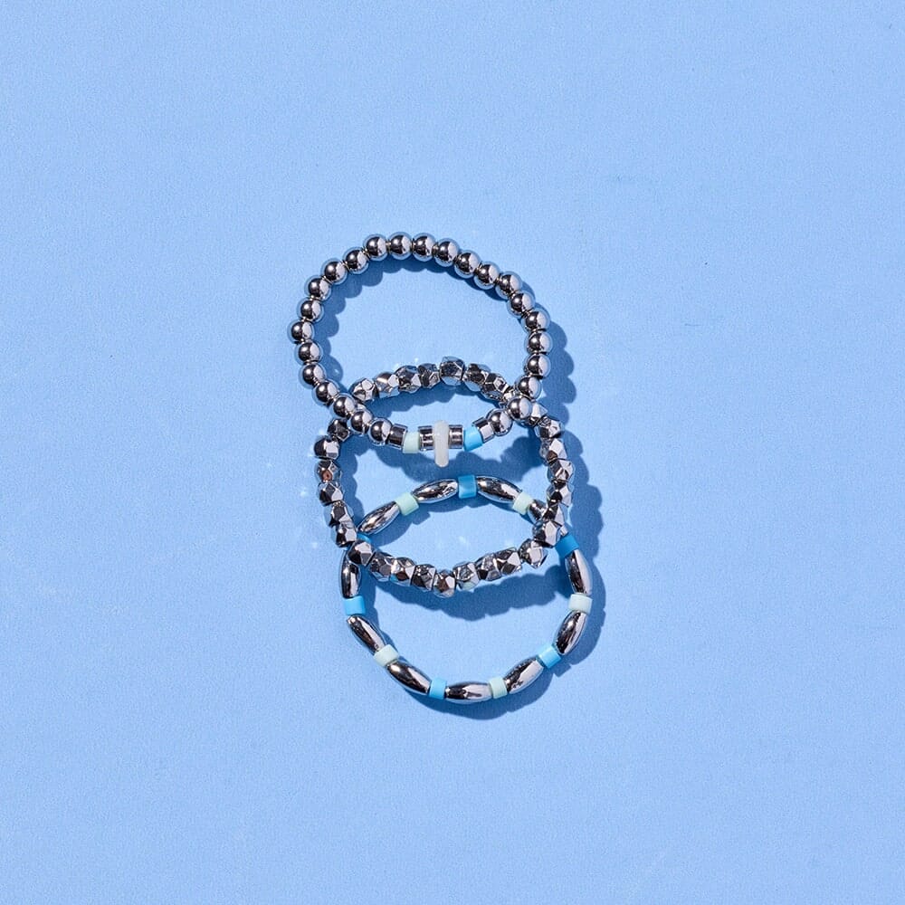 Pile d'anneaux extensibles pour festival