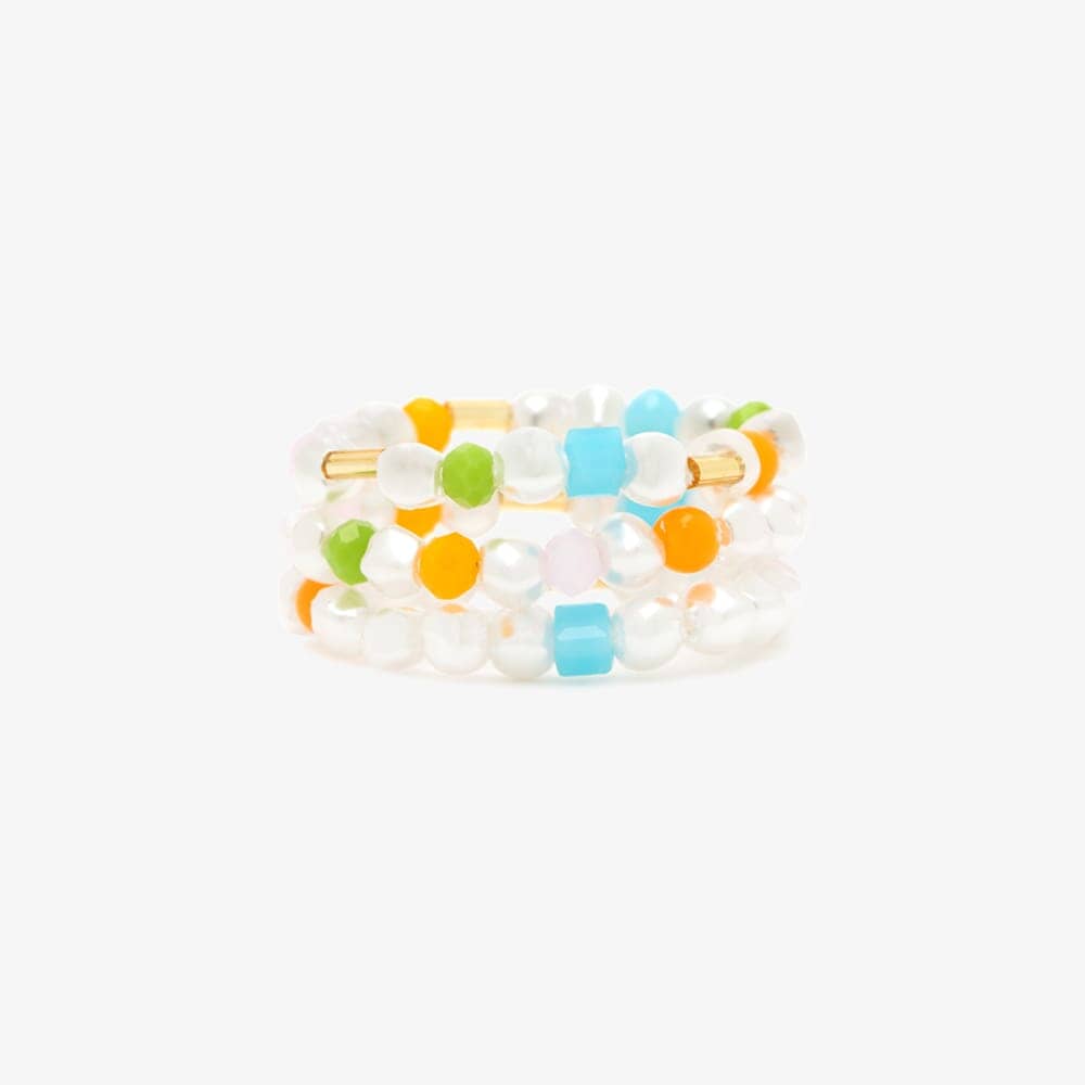 Pippa Pearl Stretch Ring 3 Pack