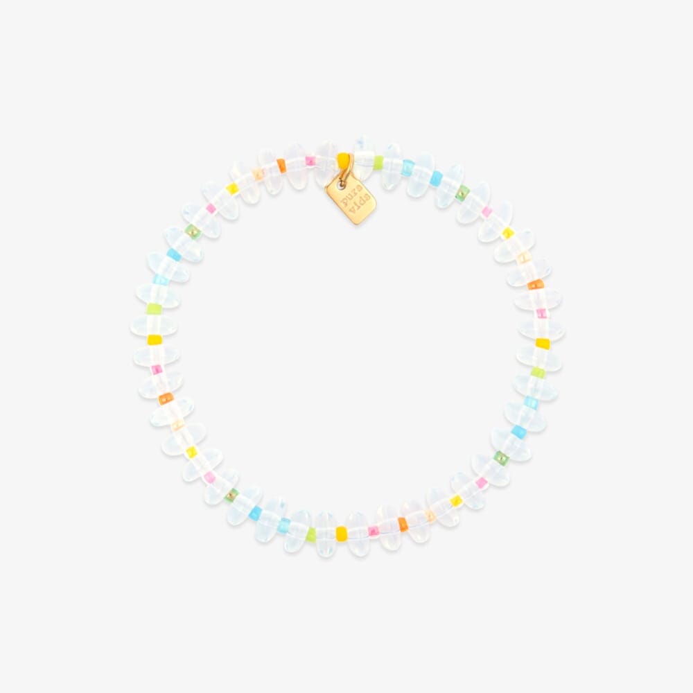 Iridescence Bead Stretch Bracelet