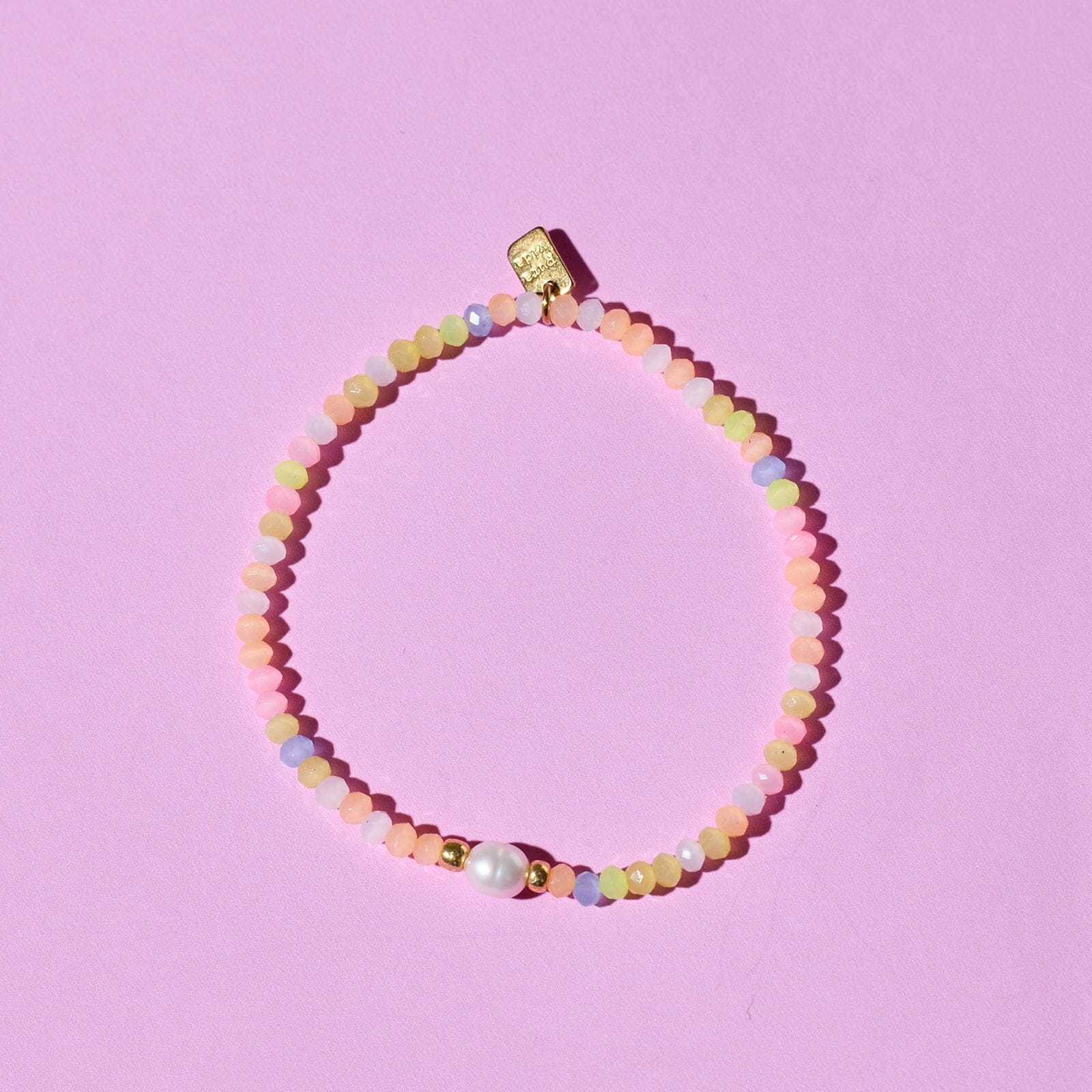 Blooming Frosted Bead Stretch Bracelet