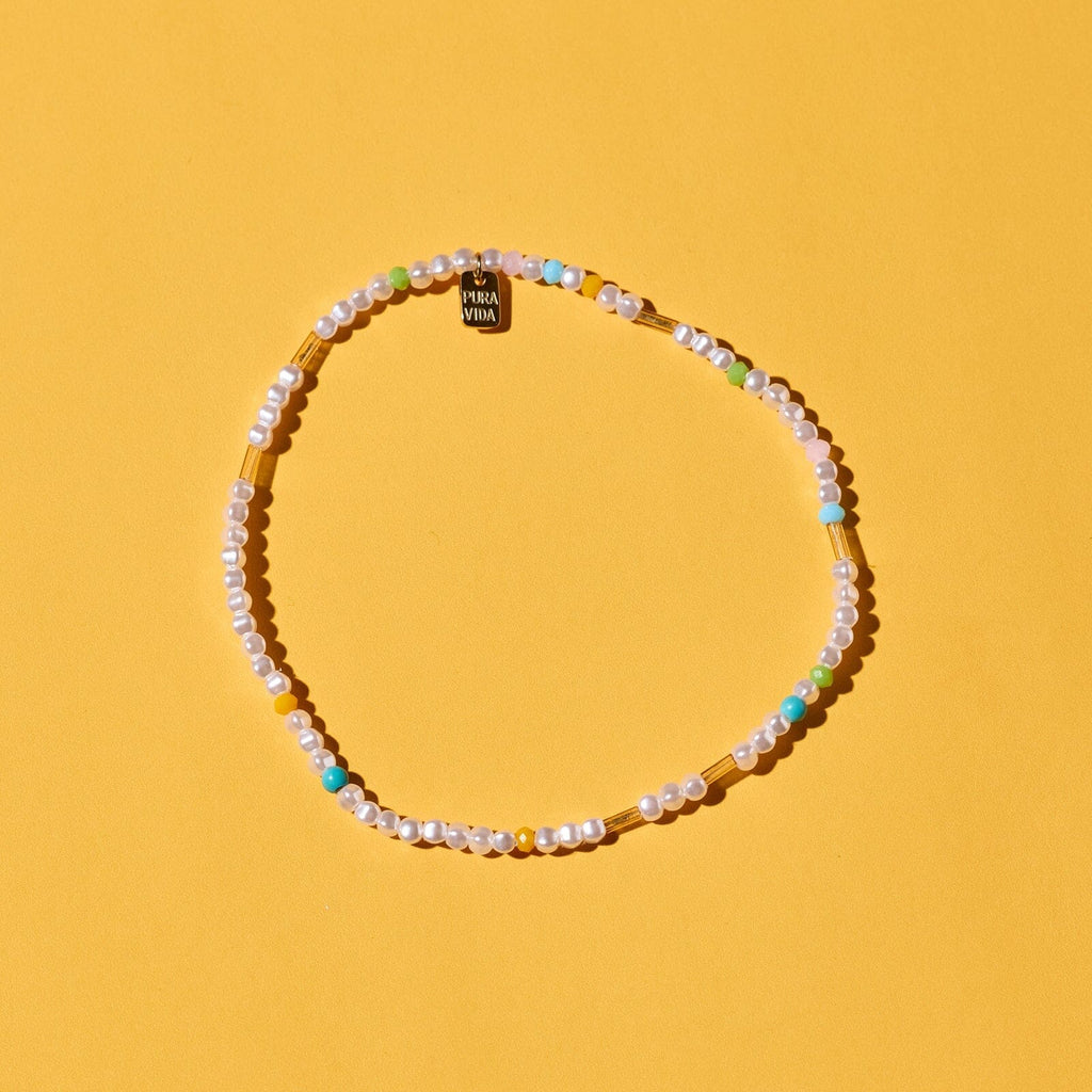 Bracelet de cheville extensible Pippa Pearl