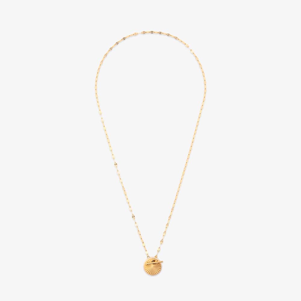 Starburst Disc Toggle Necklace